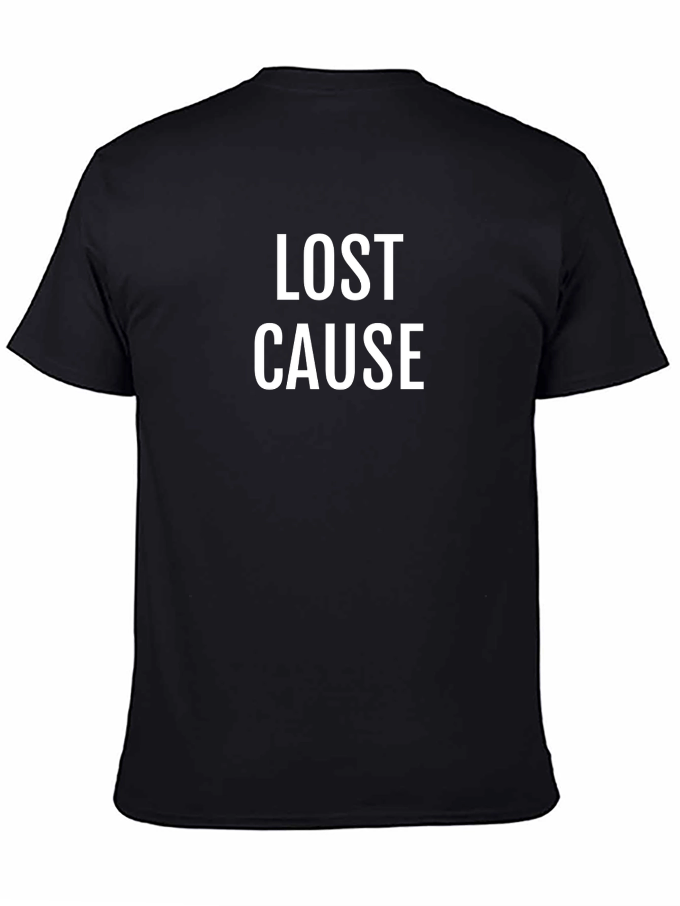 Lost Cause Graphic Tee - Black Cotton T-Shirt