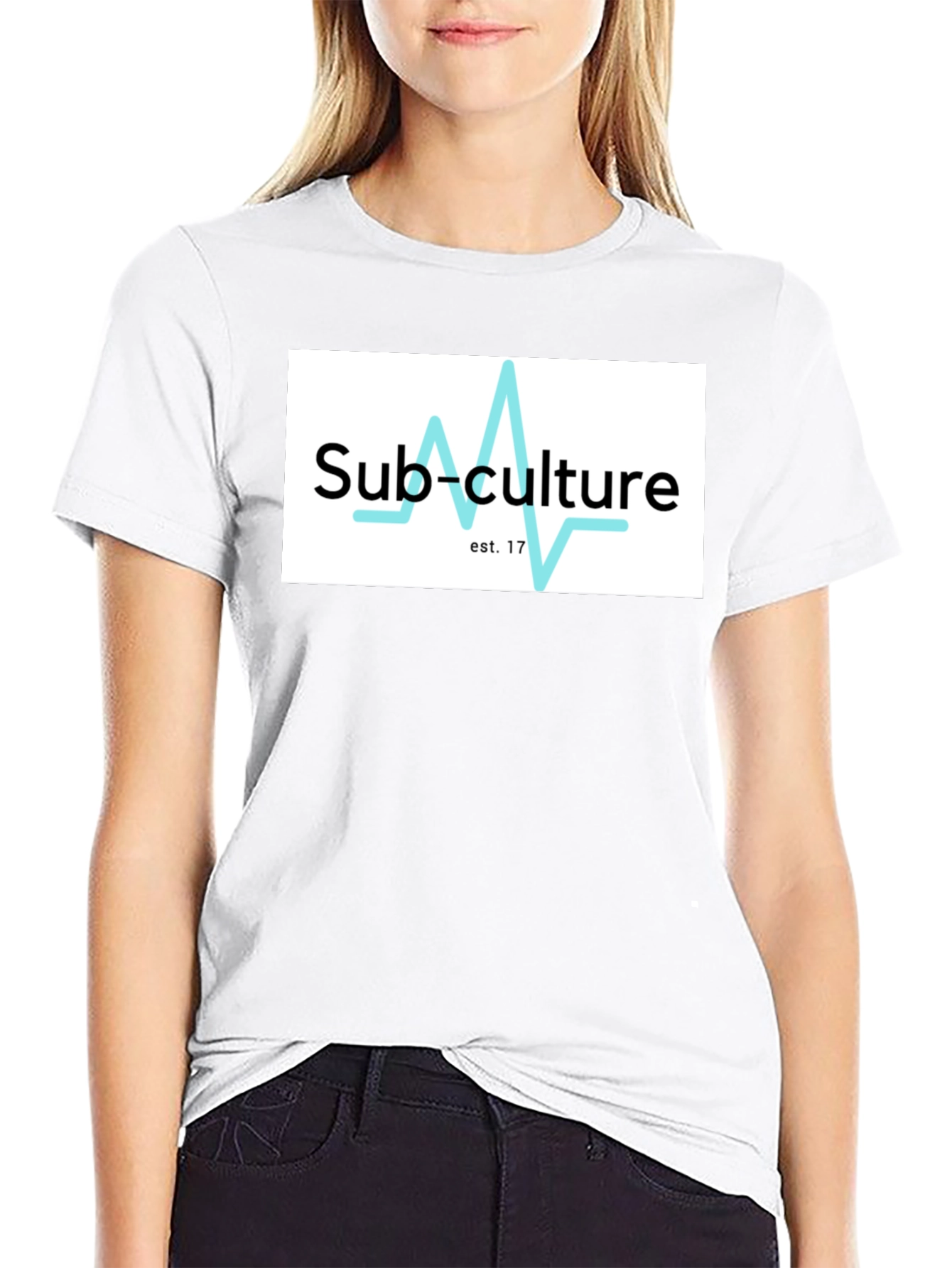 Sub-Culture Black Graphic Tee - Established 2017