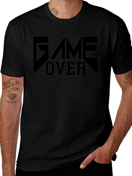 Game Over Black Graphic T-Shirt