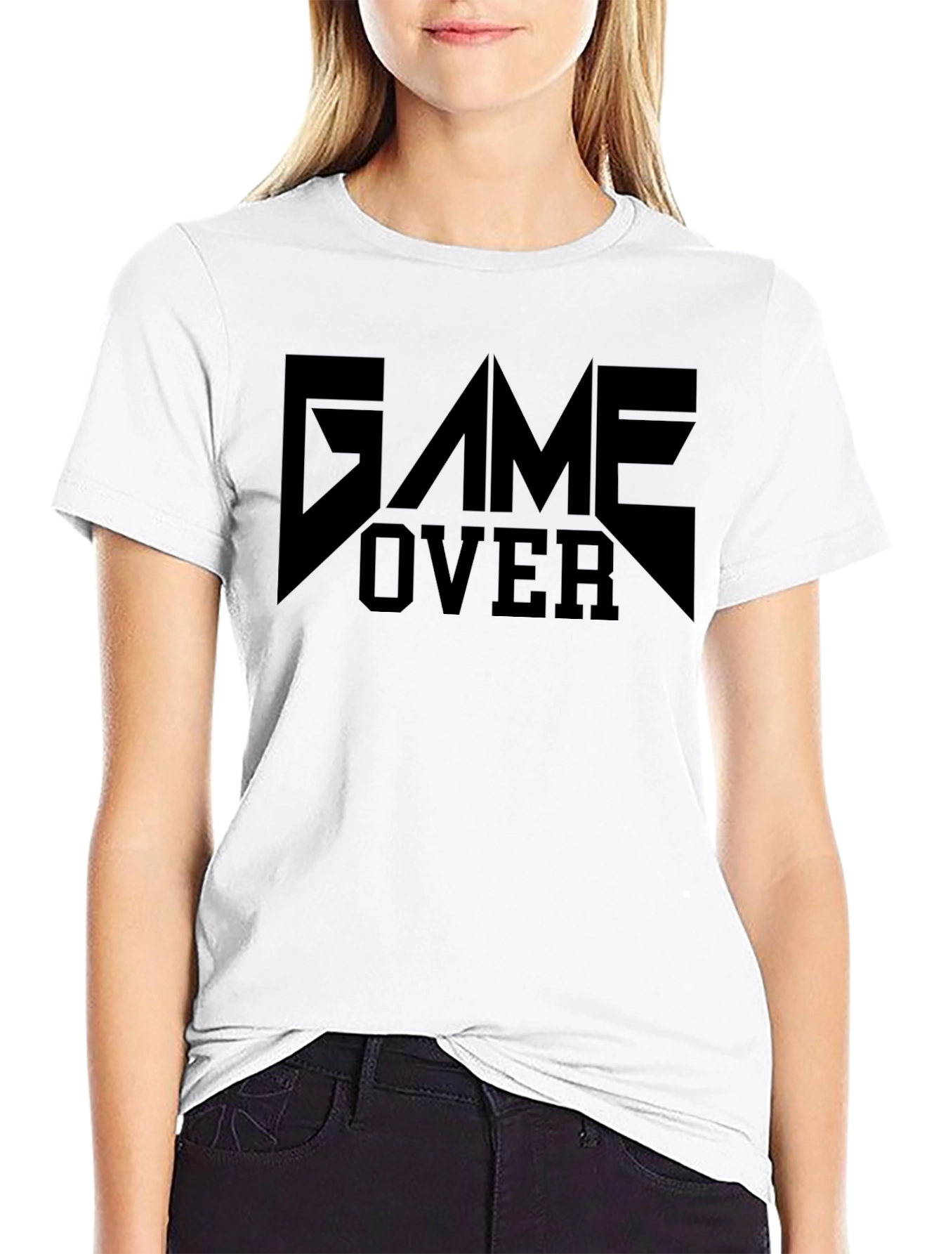 Game Over Black Graphic T-Shirt