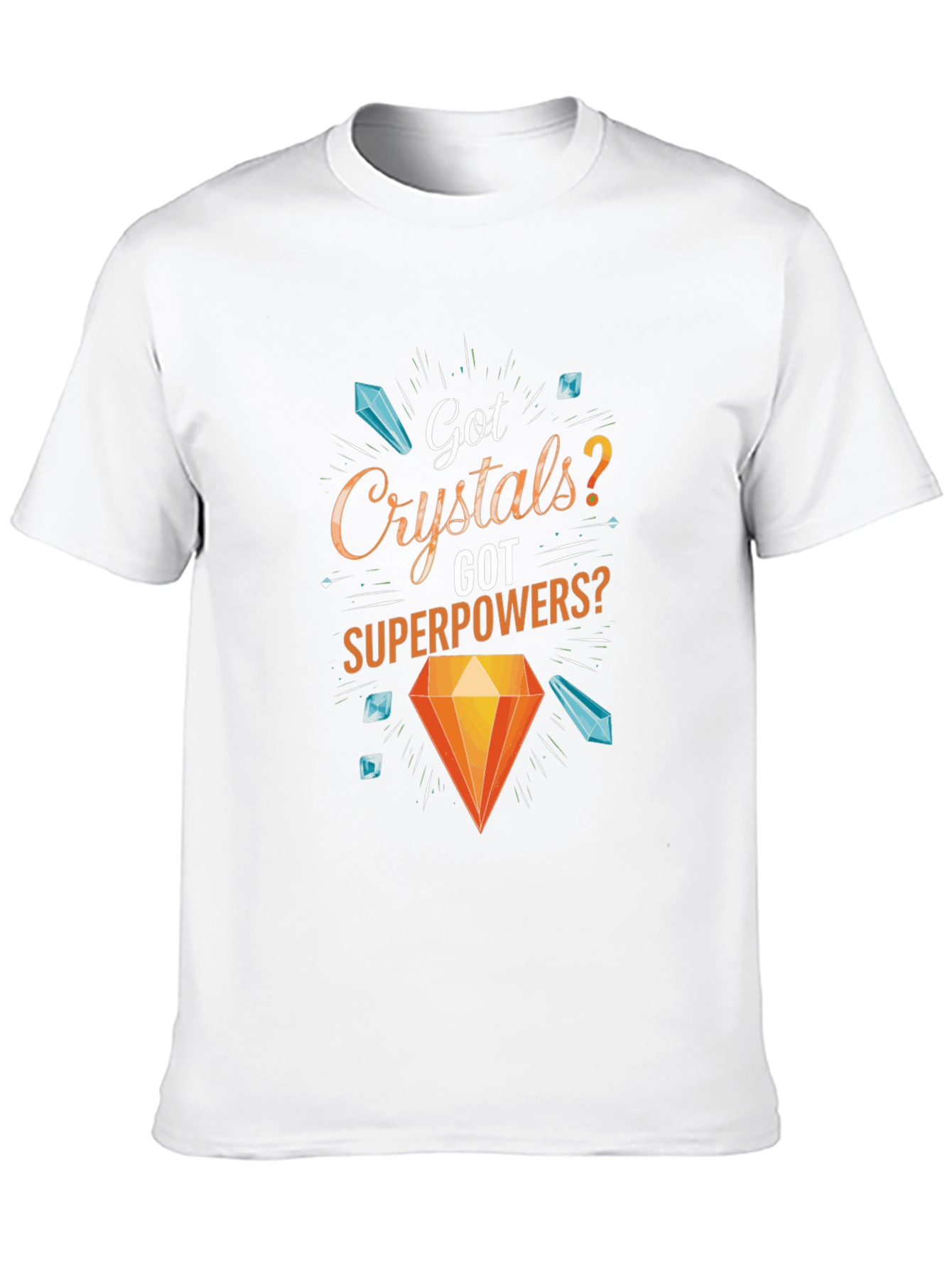 Crystals Superpowers Graphic T-Shirt - Black
