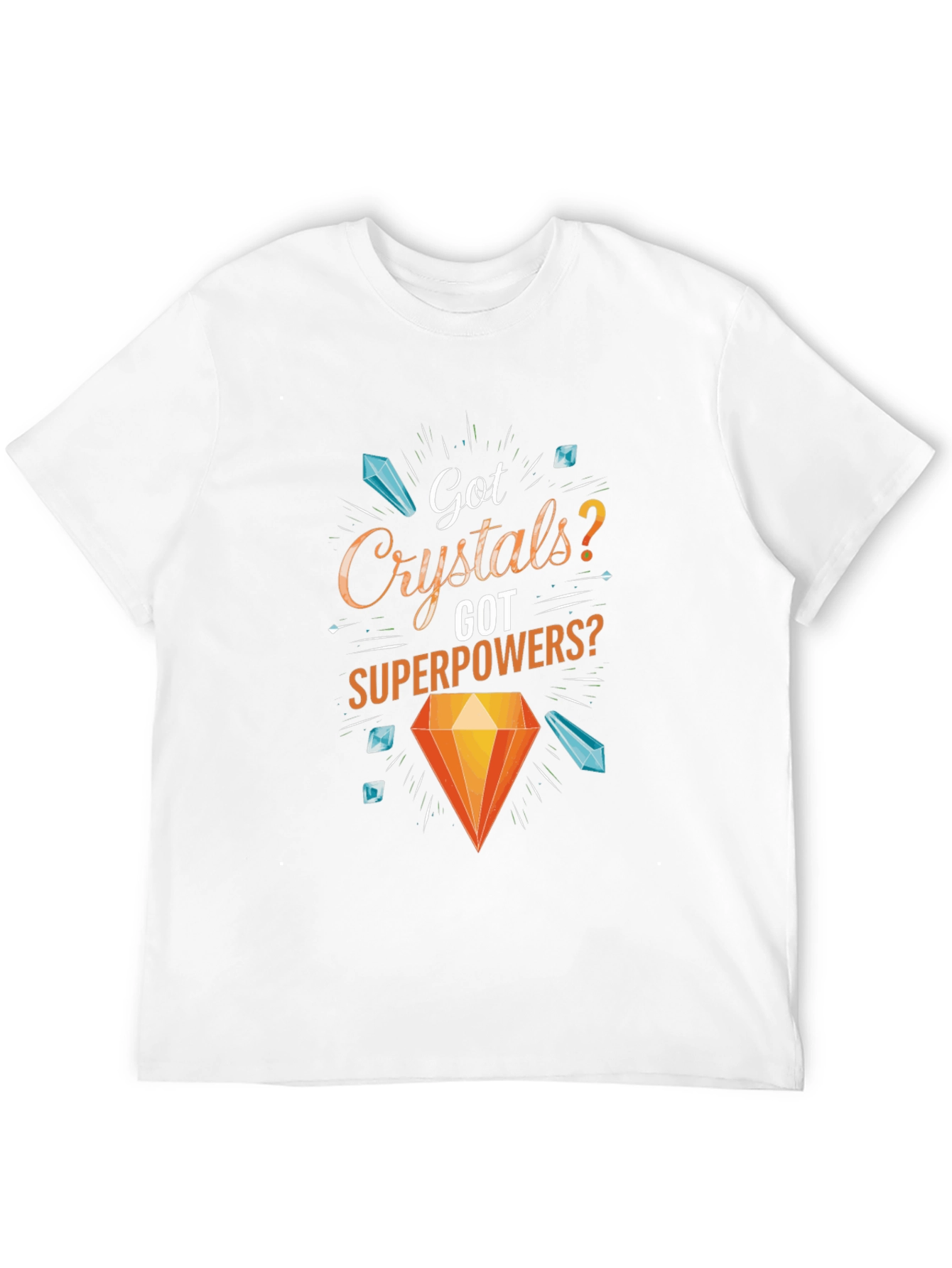 Crystals Superpowers Graphic T-Shirt - Black