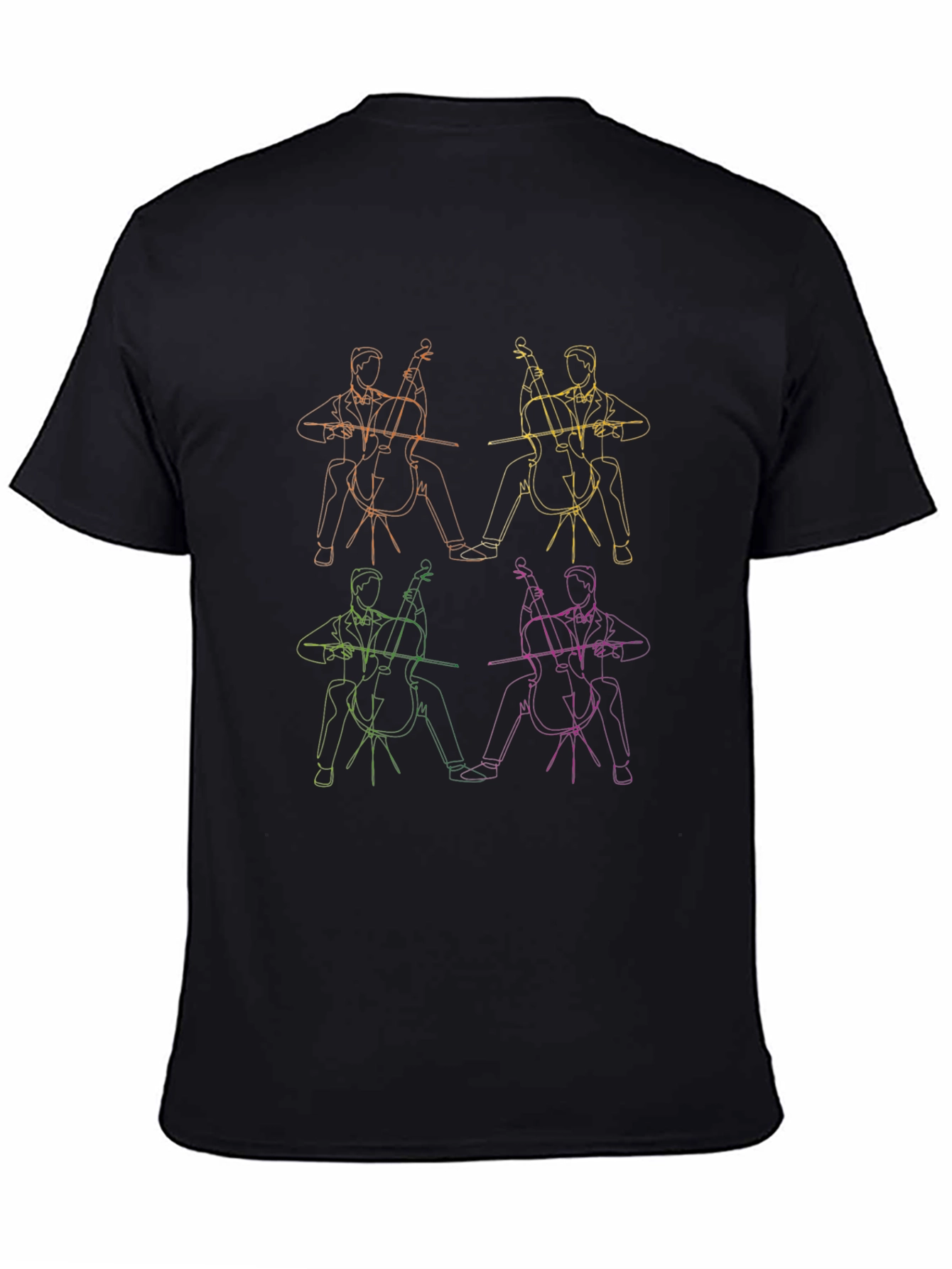Cello Player Graphic Tee - Musical Style