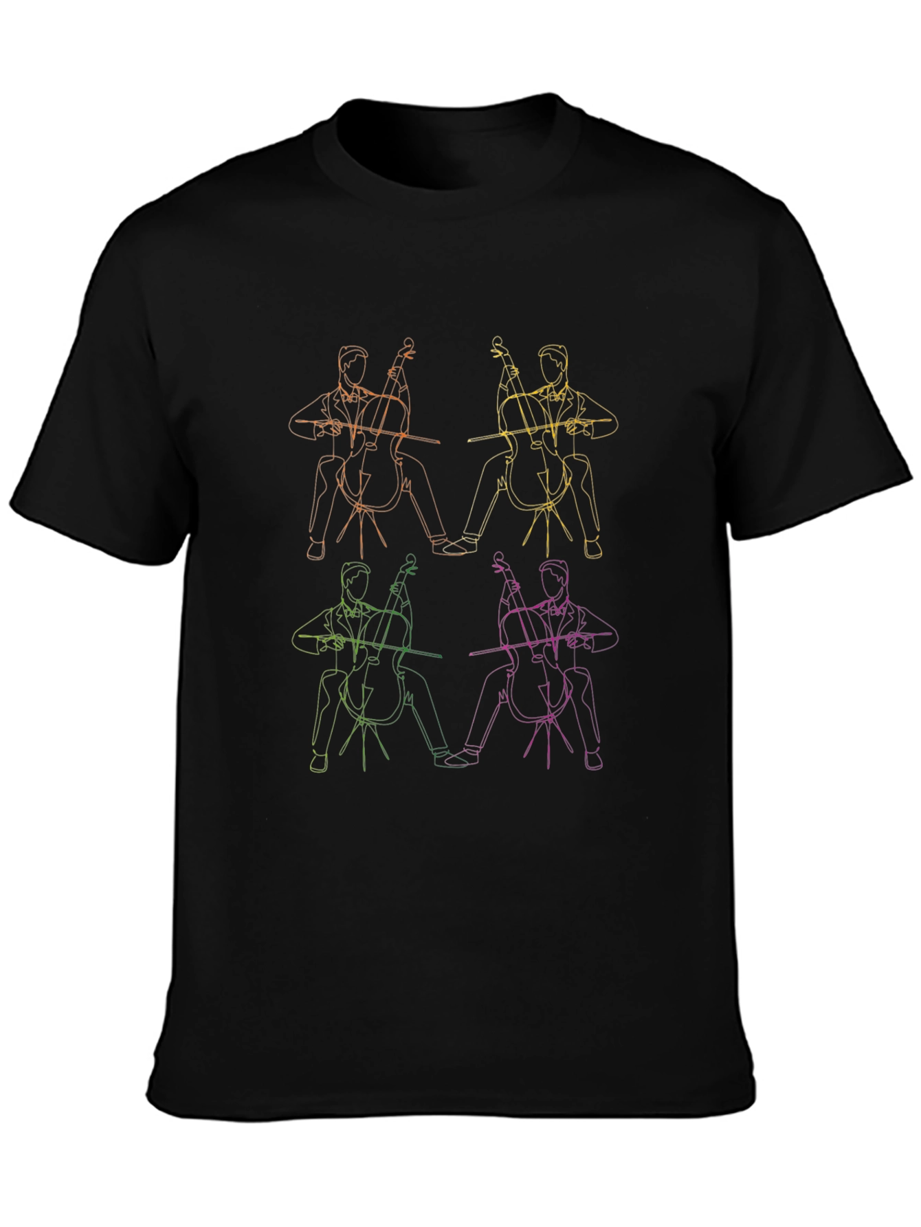 Cello Player Graphic Tee - Musical Style