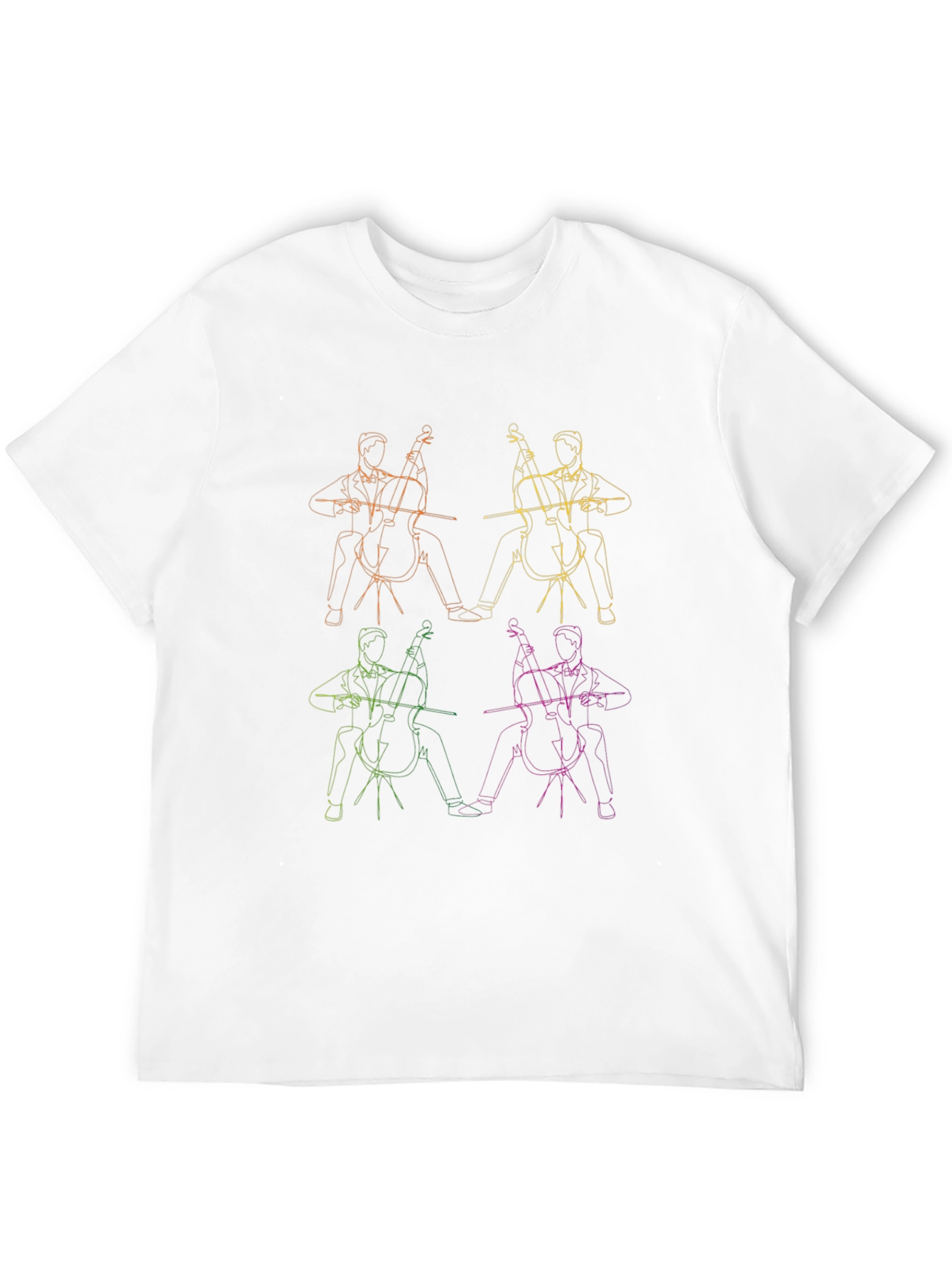 Cello Player Graphic Tee - Musical Style