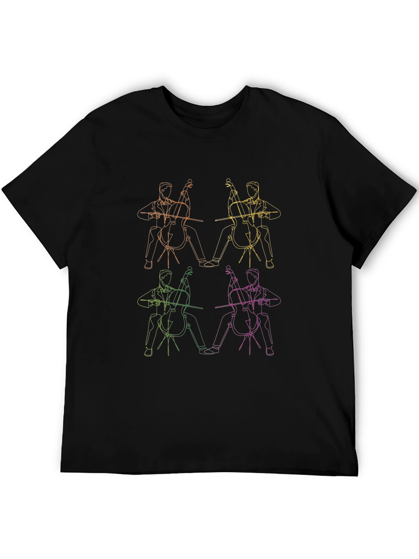 Cello Player Graphic Tee - Musical Style