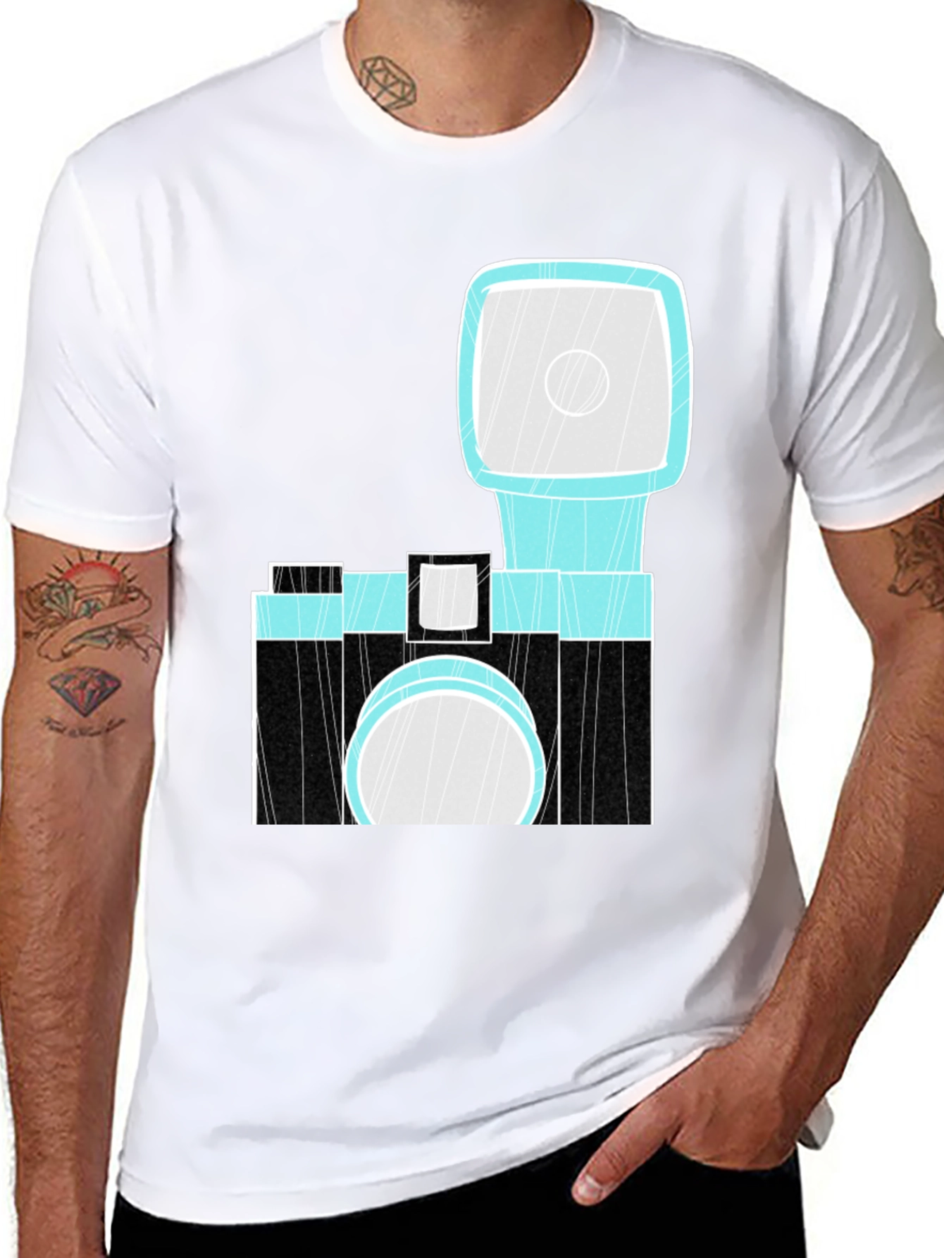 Retro Camera Graphic Tee - Photographers Delight!