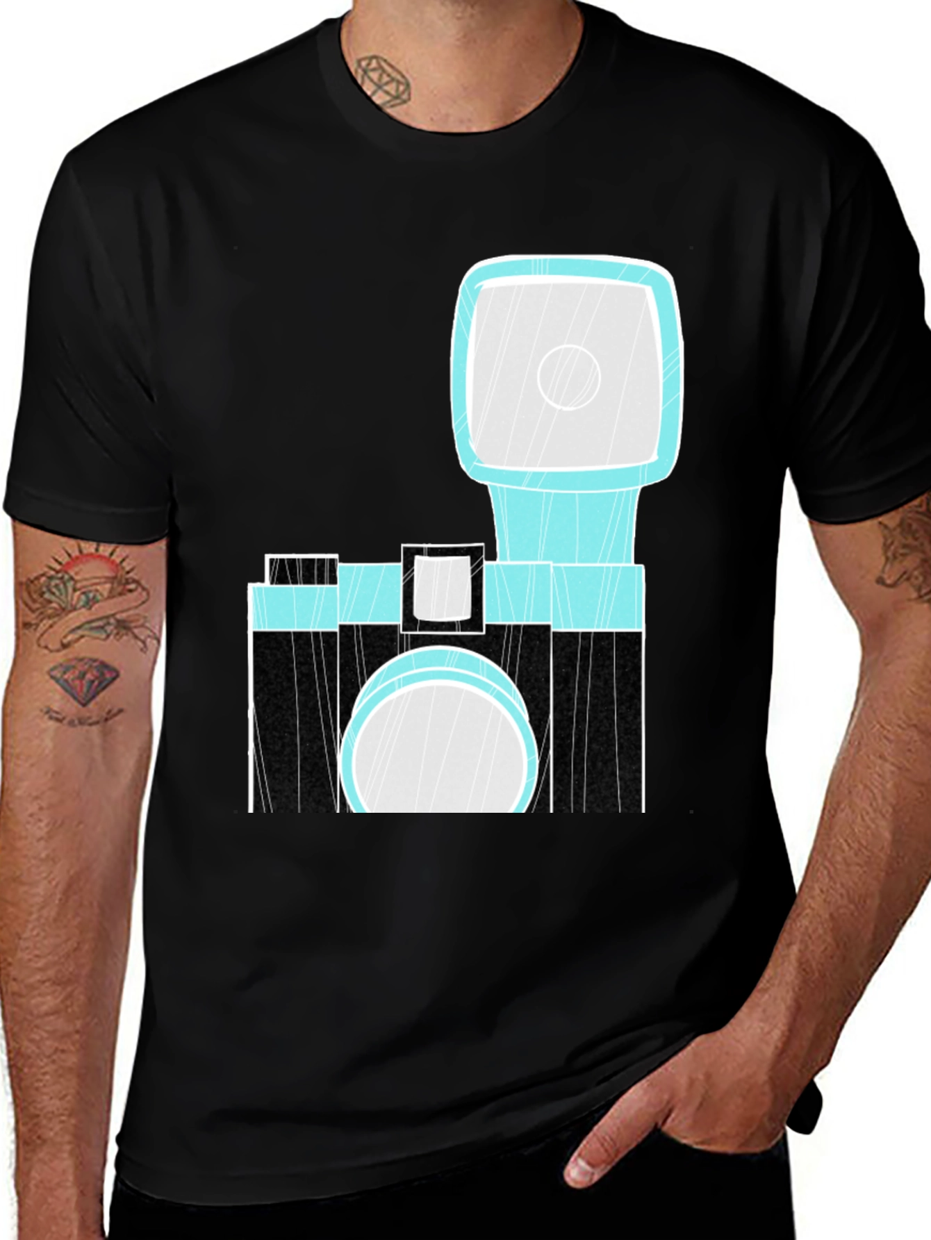 Retro Camera Graphic Tee - Photographers Delight!