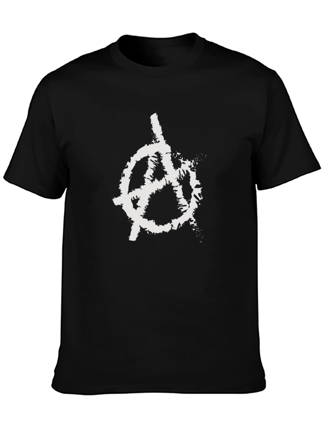 Anarchy Symbol T-Shirt - Distressed Graphic Tee