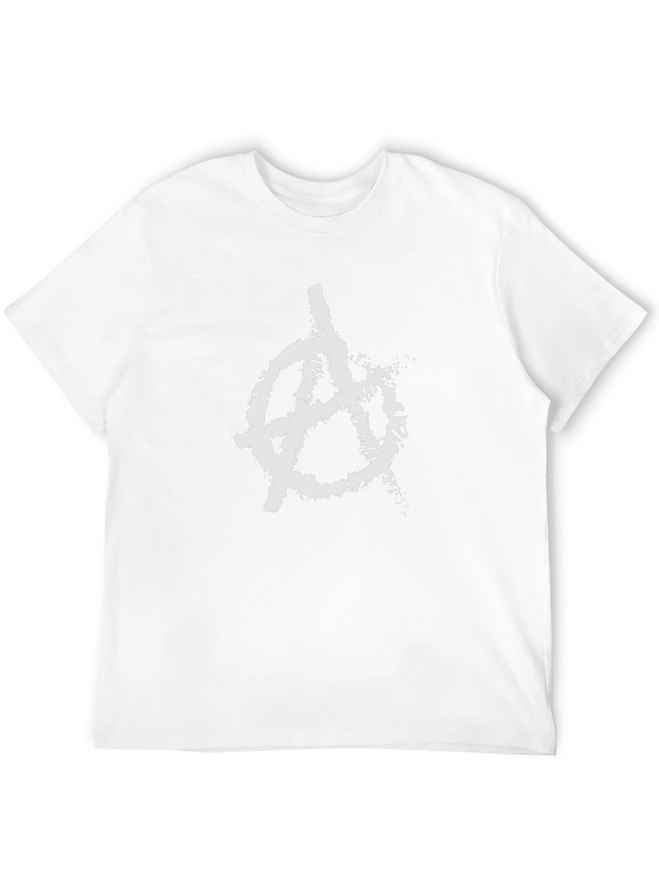 Anarchy Symbol T-Shirt - Distressed Graphic Tee