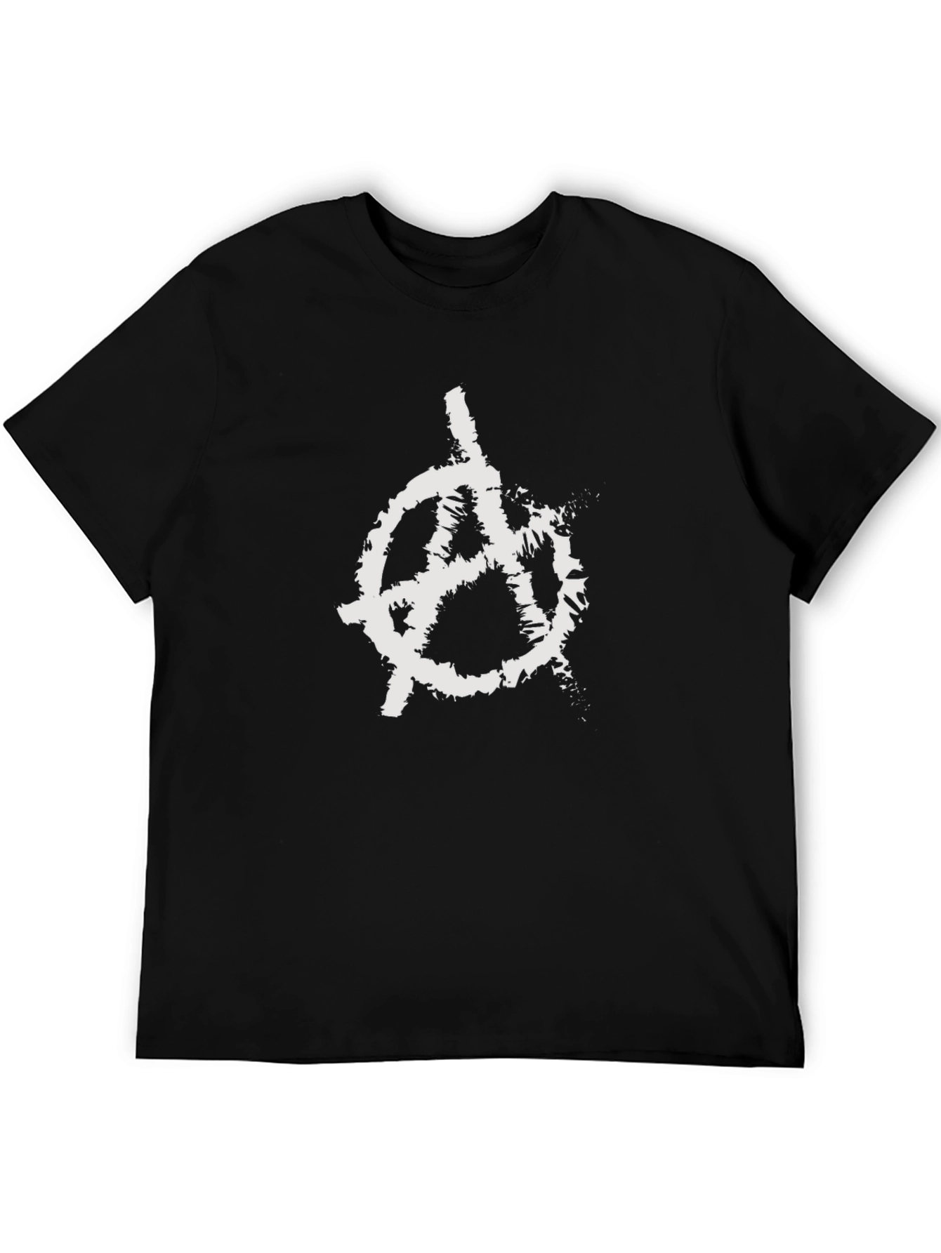 Anarchy Symbol T-Shirt - Distressed Graphic Tee