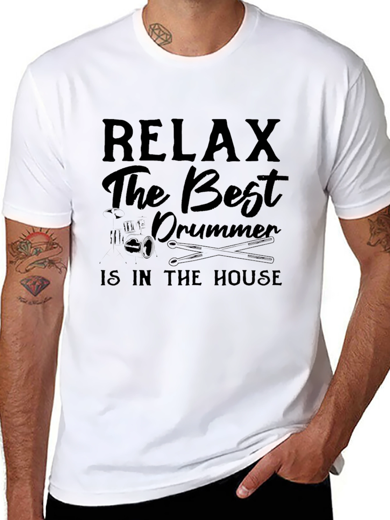 Relax The Best Drummer T-Shirt - Musician Tee