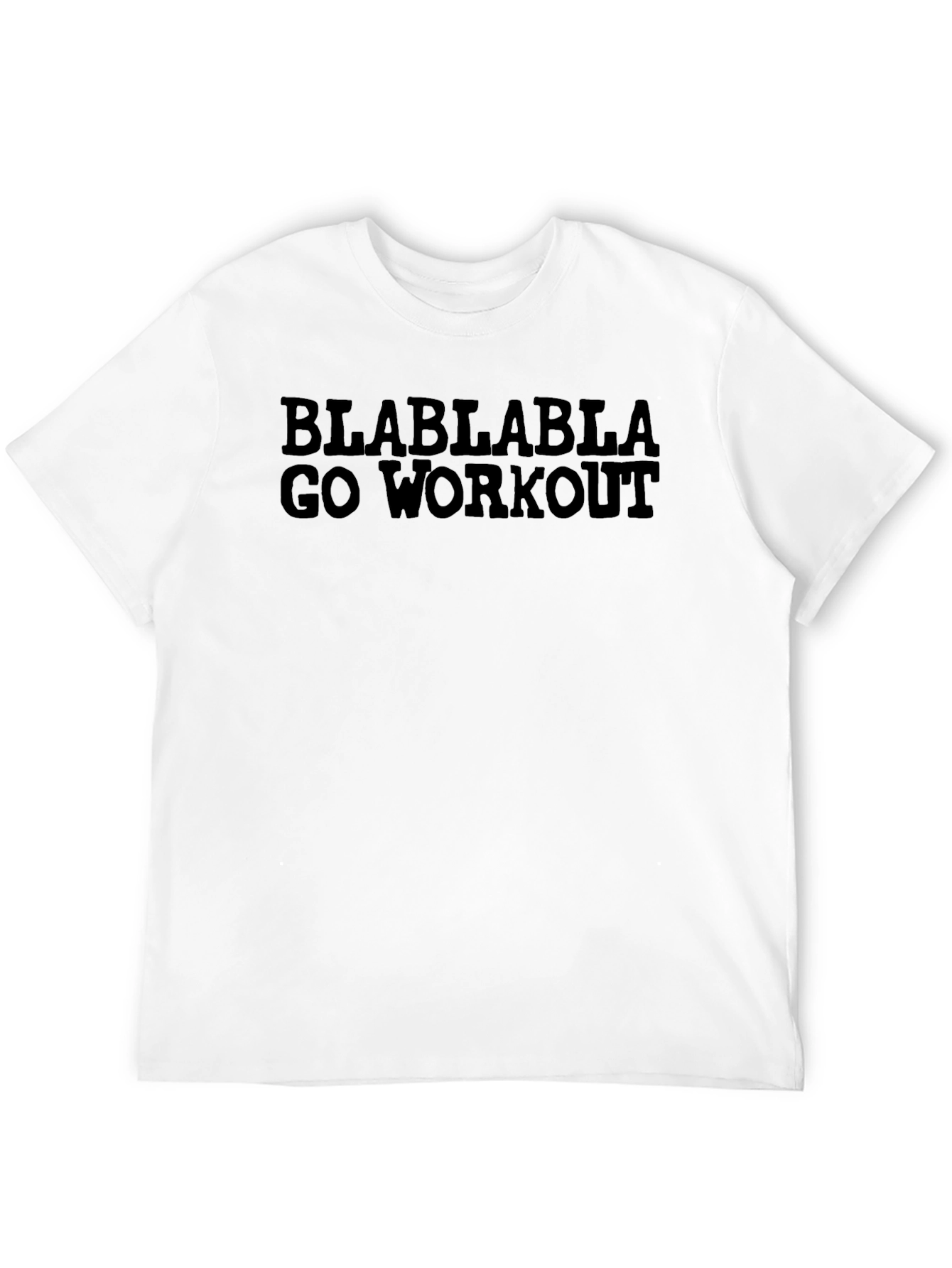 Blablabla Go Workout Black Graphic T-Shirt