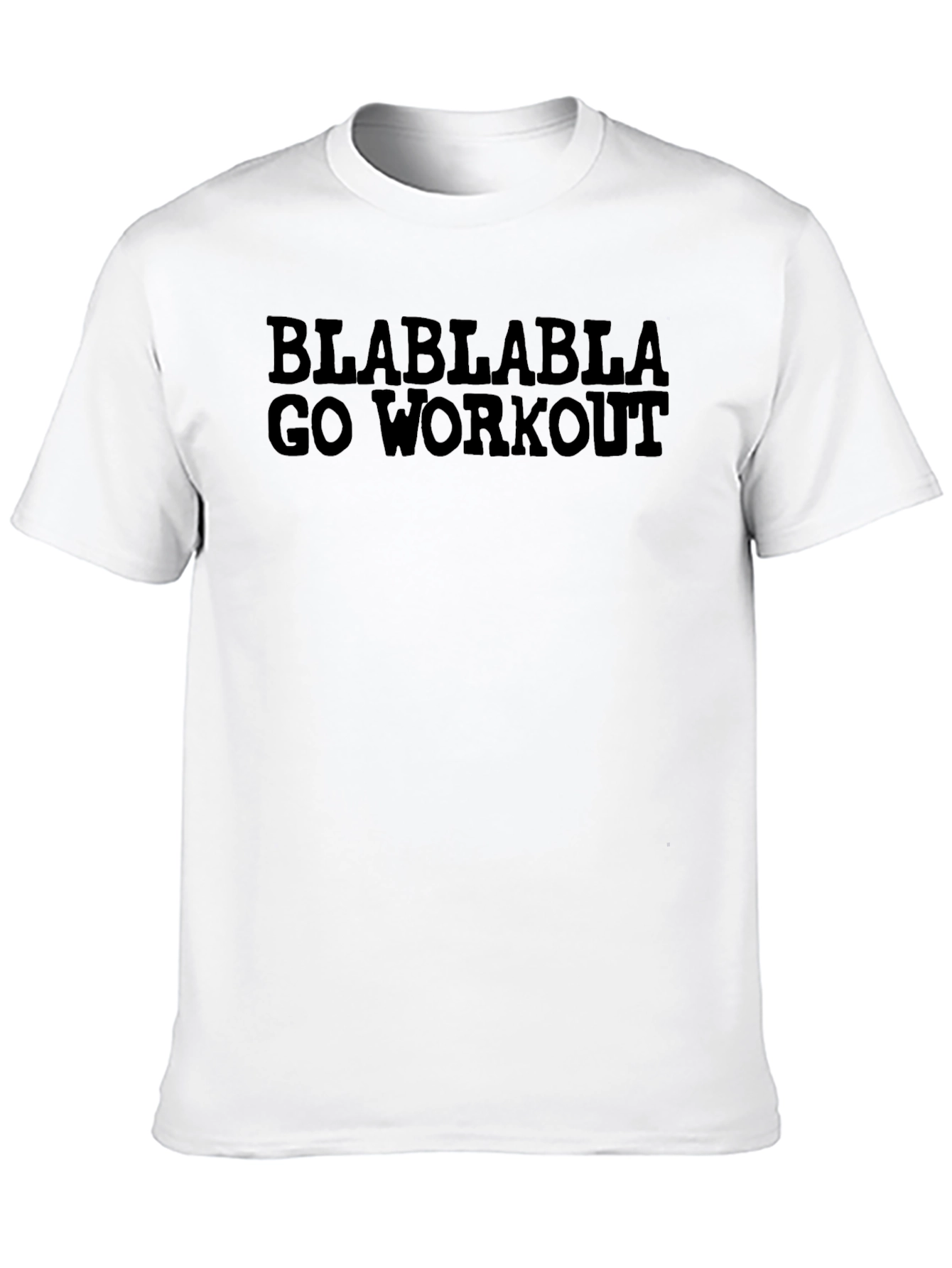 Blablabla Go Workout Black Graphic T-Shirt
