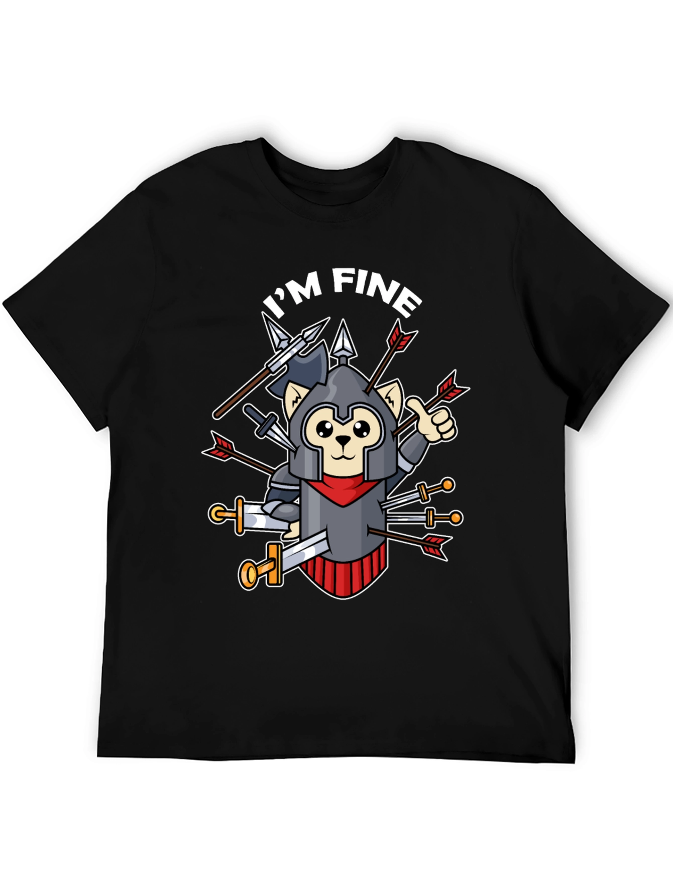 Im Fine T-Shirt - Armored Cat Knight