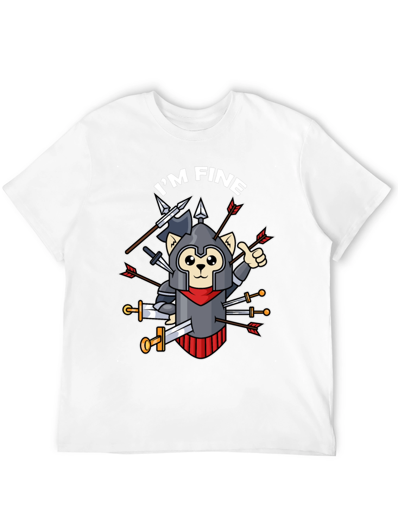 Im Fine T-Shirt - Armored Cat Knight