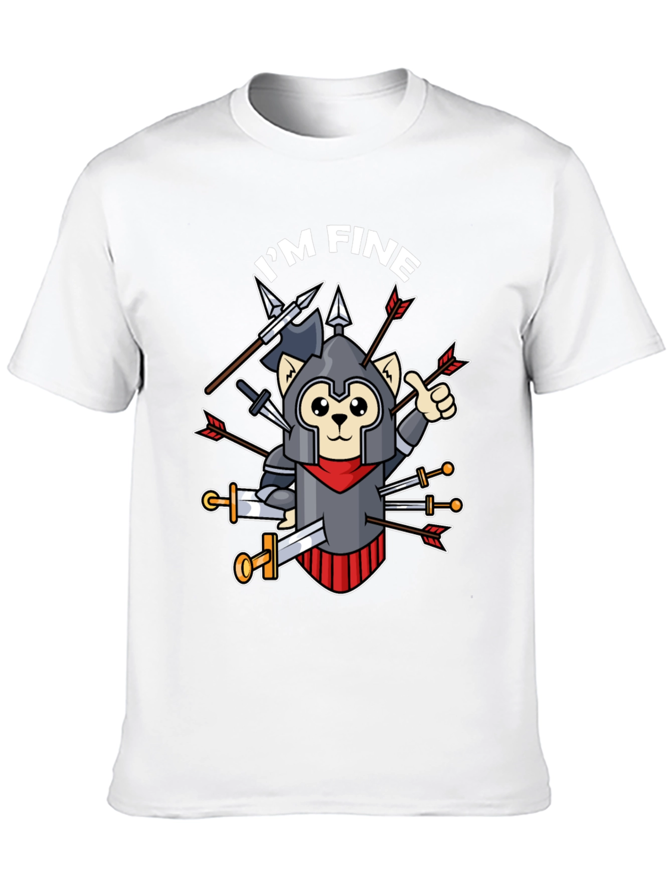 Im Fine T-Shirt - Armored Cat Knight