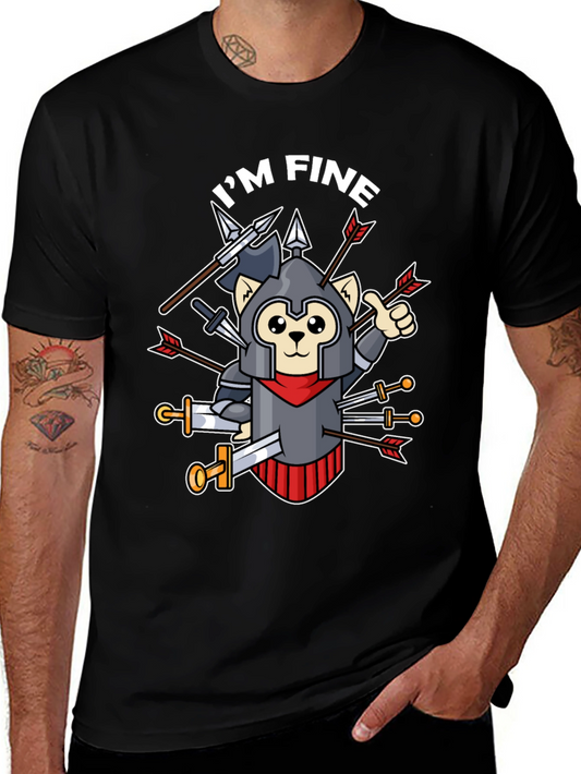 Im Fine T-Shirt - Armored Cat Knight