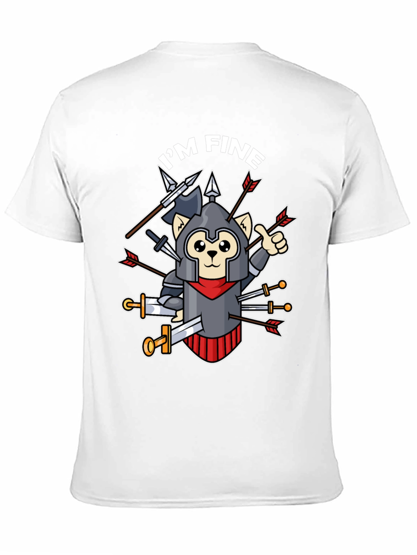 Im Fine T-Shirt - Armored Cat Knight