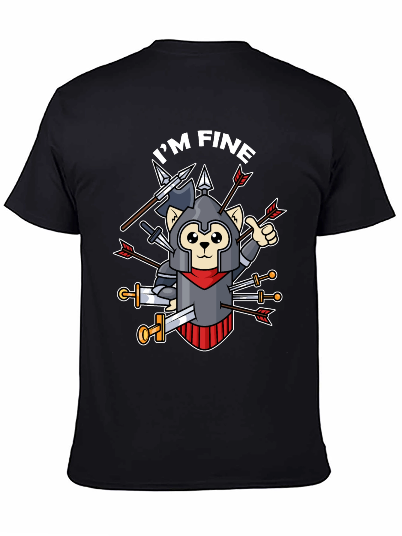 Im Fine T-Shirt - Armored Cat Knight