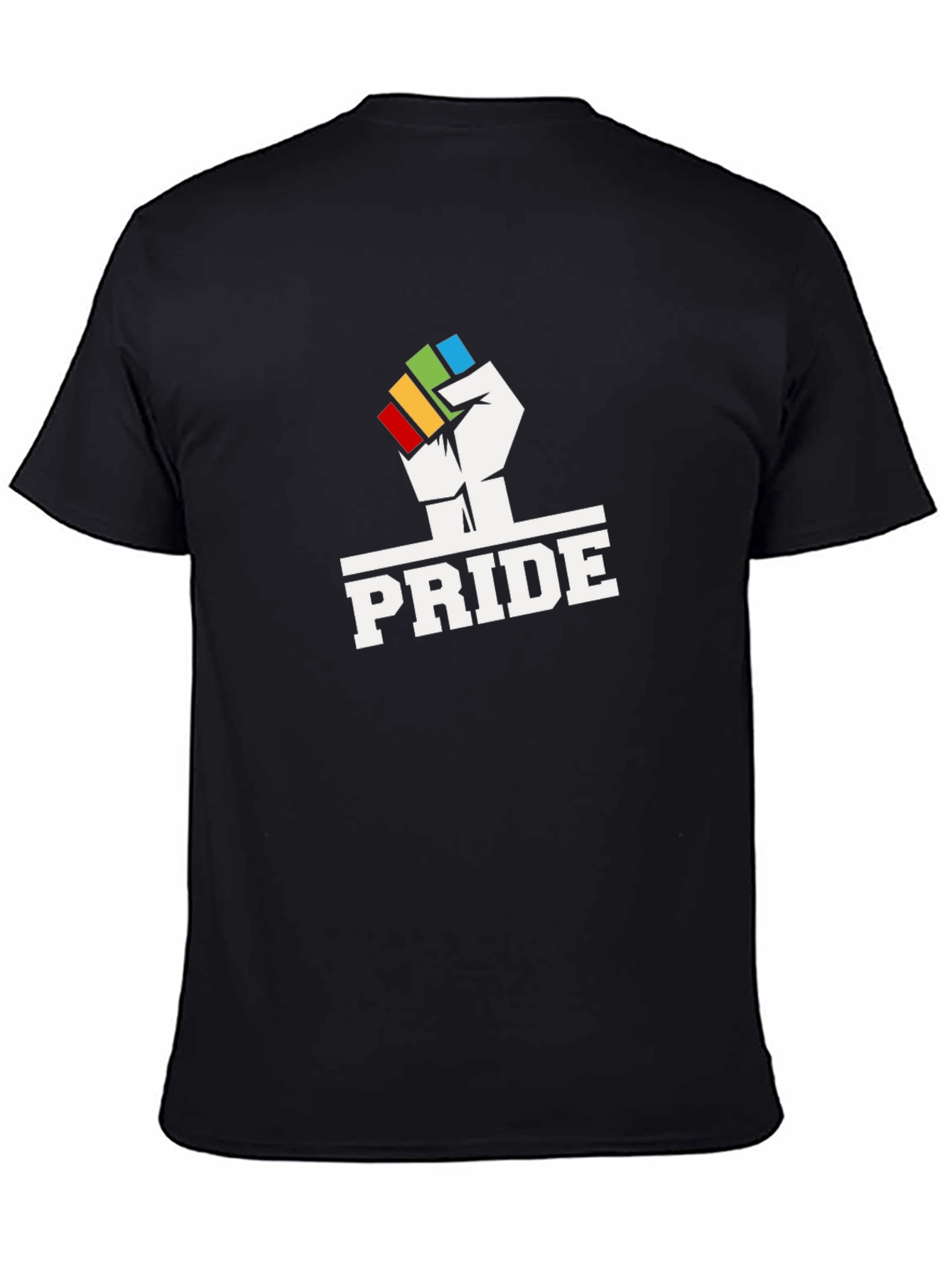 Pride Fist Graphic Tee - Black Cotton Blend