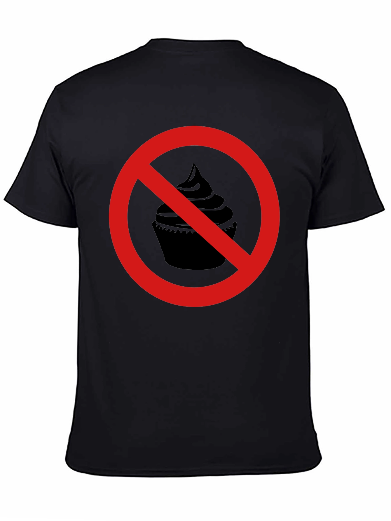 No Cupcakes Black Graphic Tee
