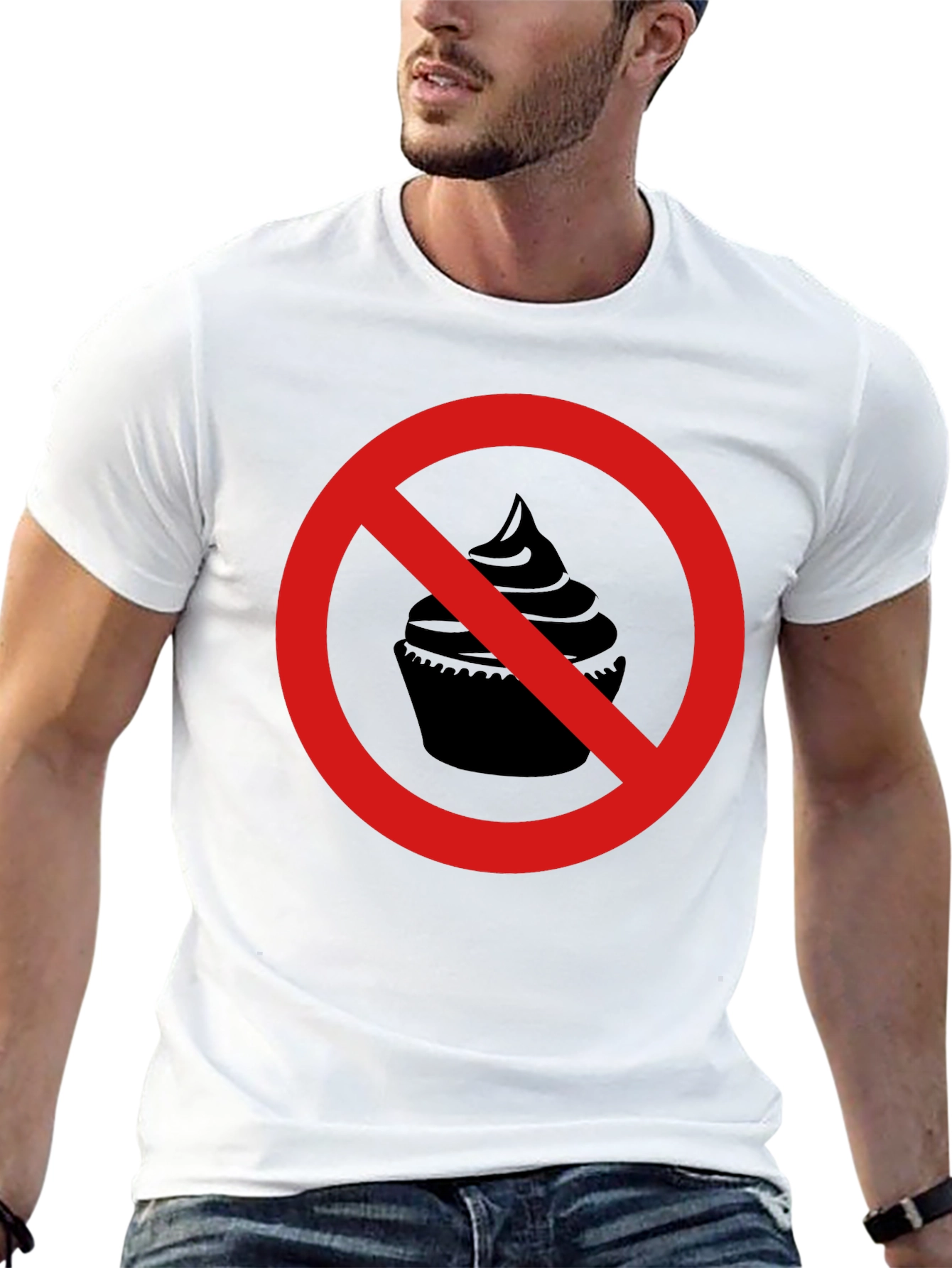 No Cupcakes Black Graphic Tee