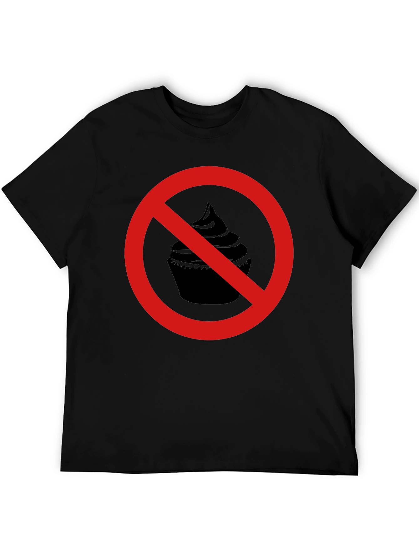 No Cupcakes Black Graphic Tee
