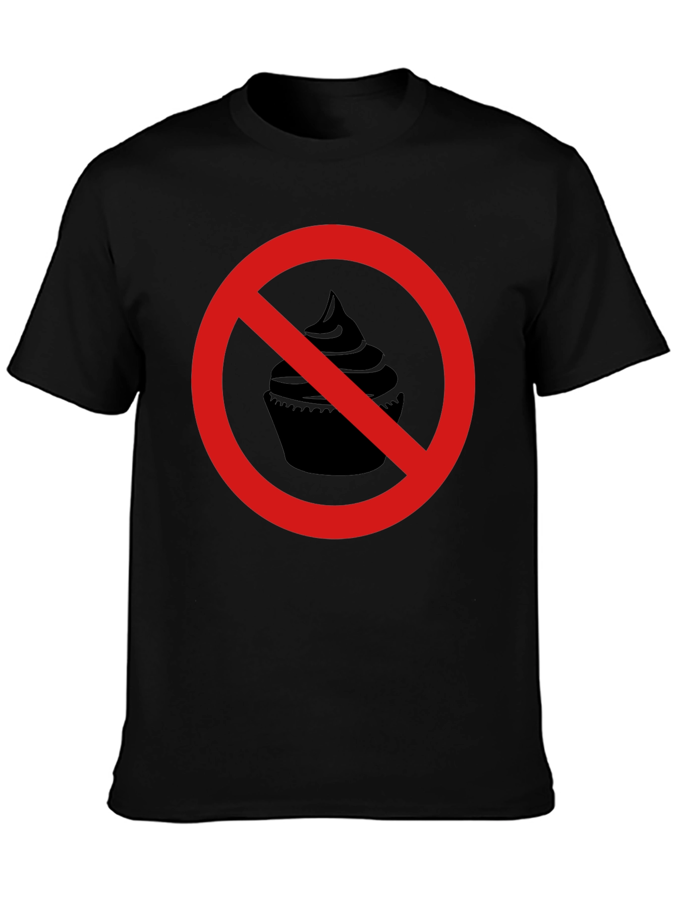 No Cupcakes Black Graphic Tee
