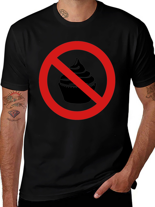 No Cupcakes Black Graphic Tee