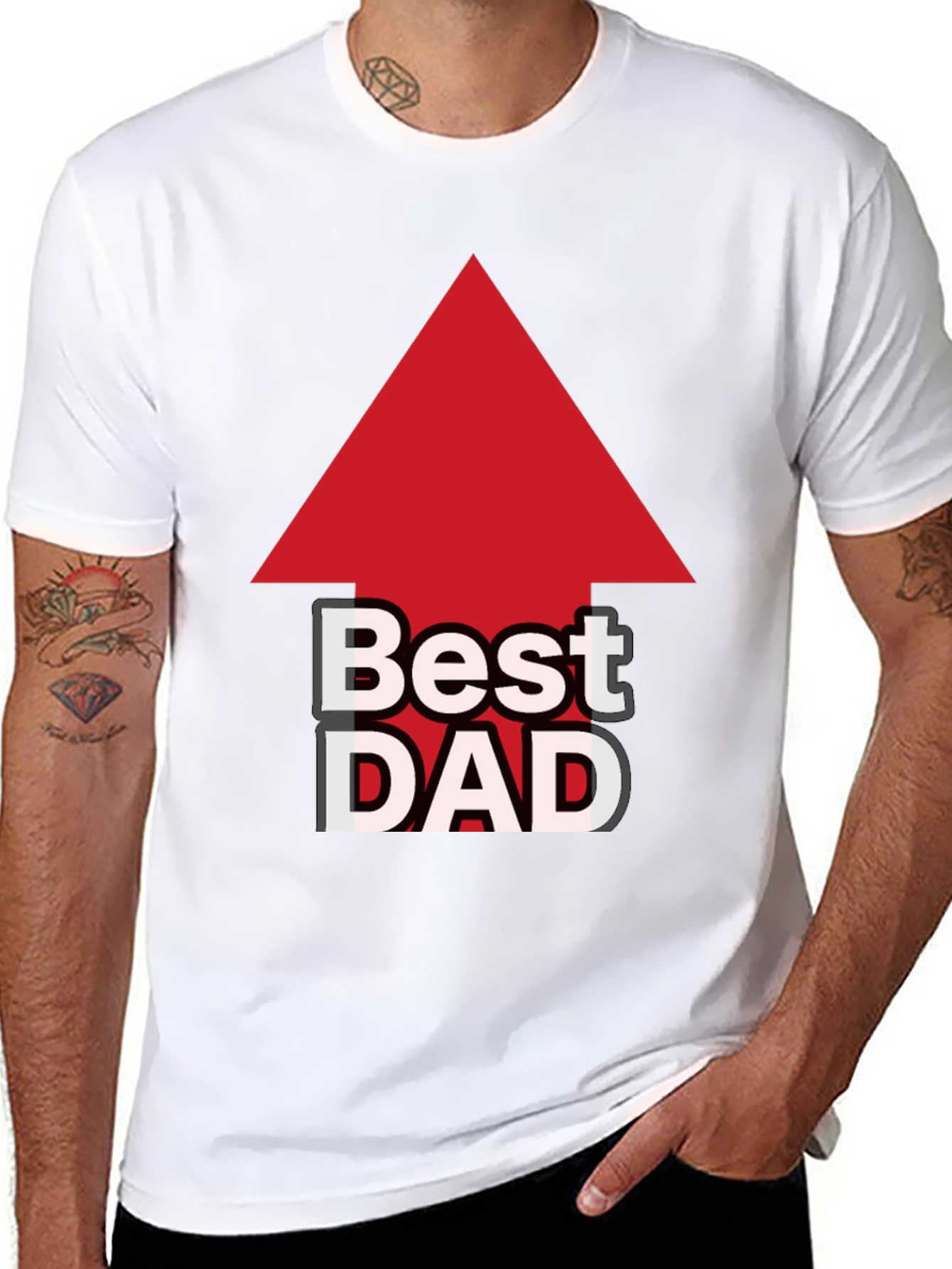 Best Dad Arrow T-Shirt - Fathers Day Gift