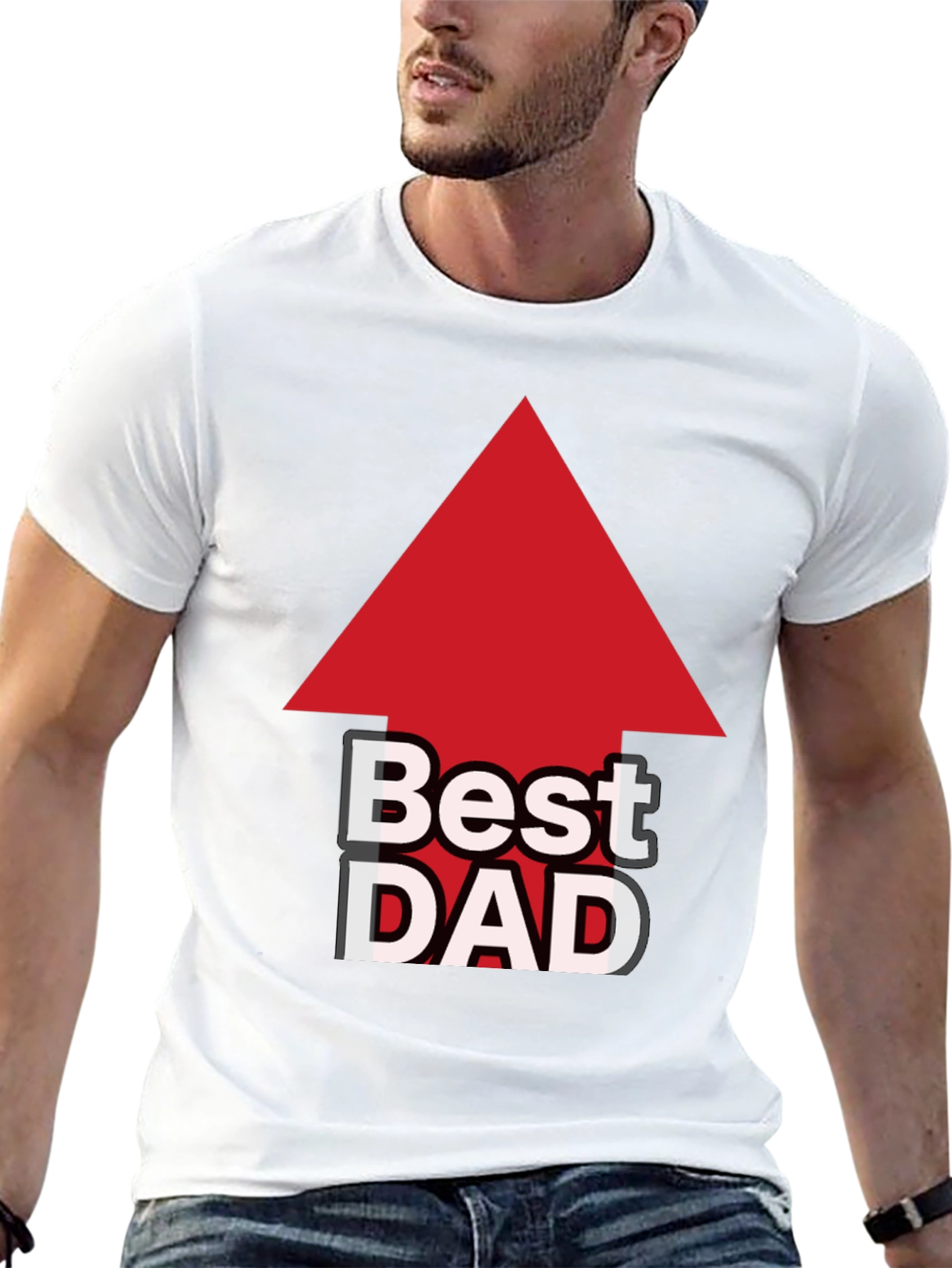 Best Dad Arrow T-Shirt - Fathers Day Gift