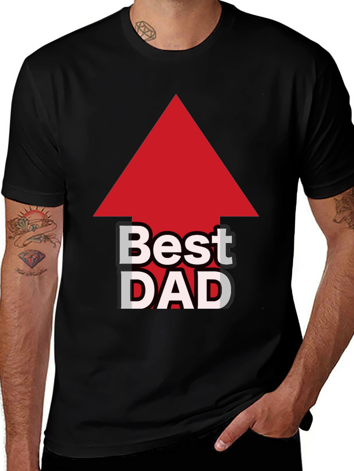 Best Dad Arrow T-Shirt - Fathers Day Gift