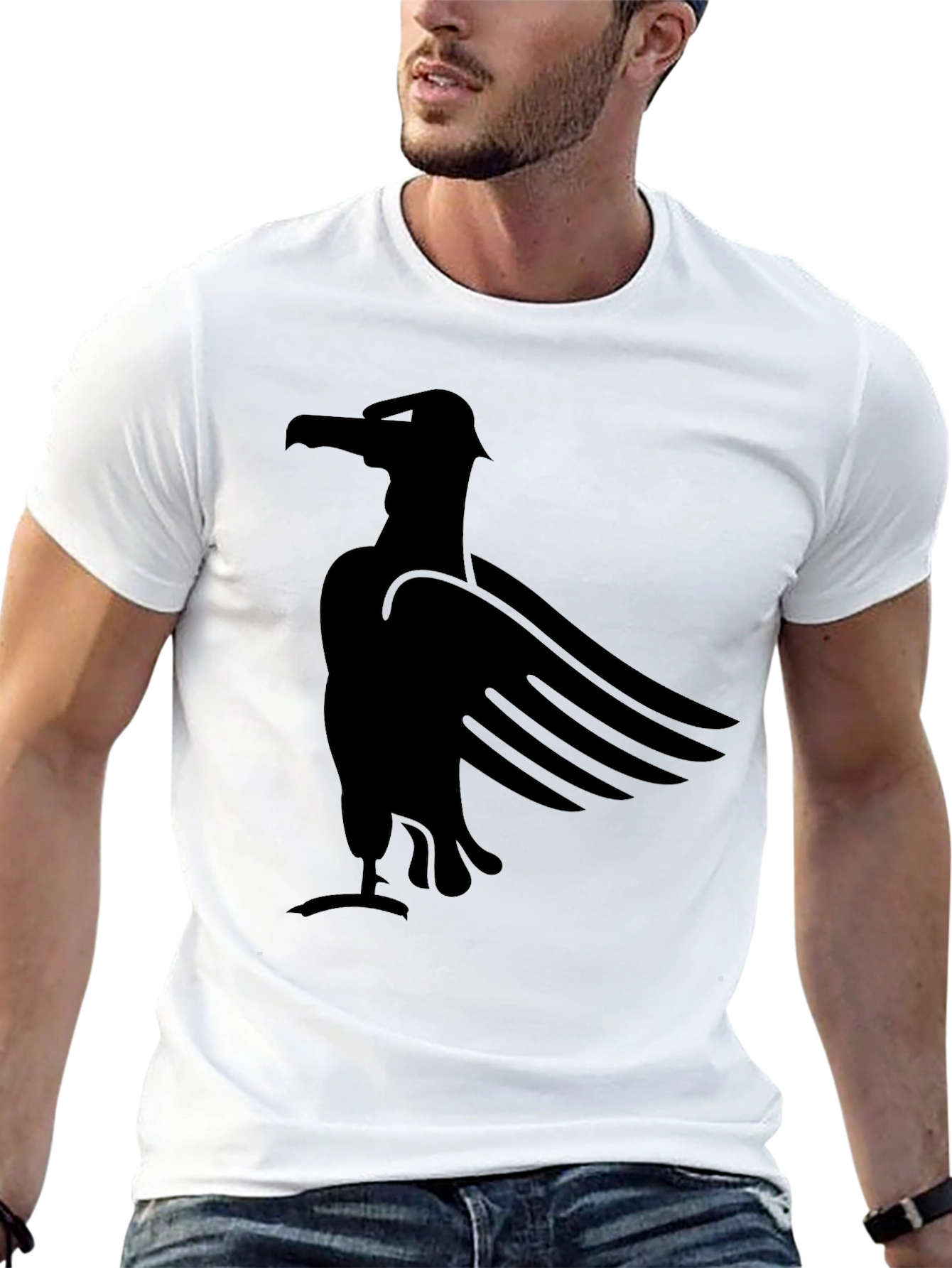 Raven Graphic Tee - Mens Black T-Shirt