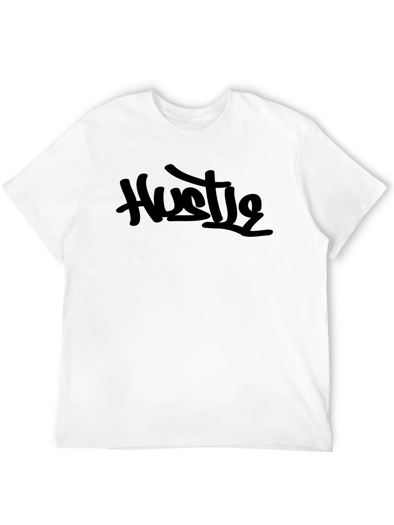 Mens Black Hustle Graphic Tee