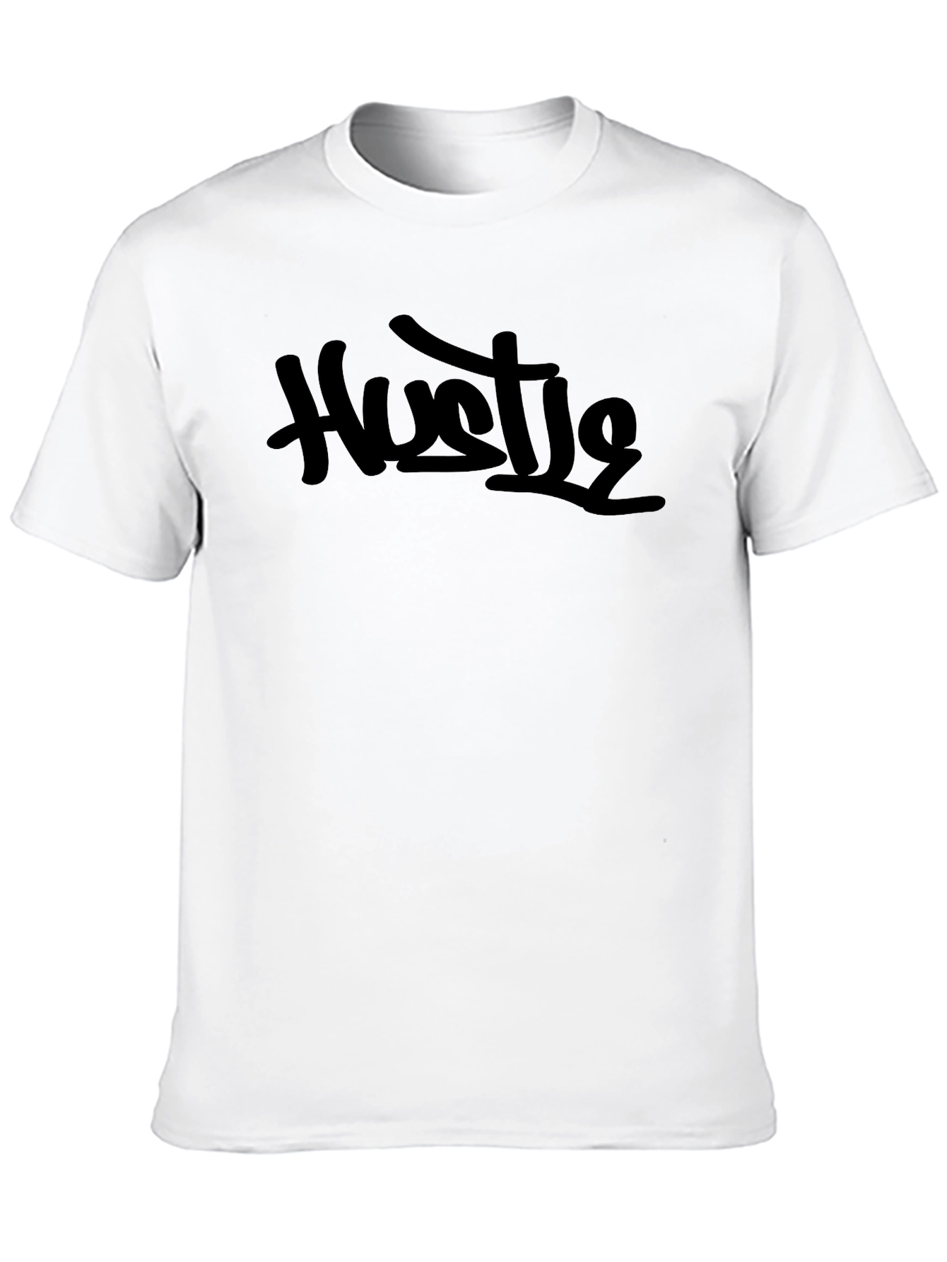 Mens Black Hustle Graphic Tee