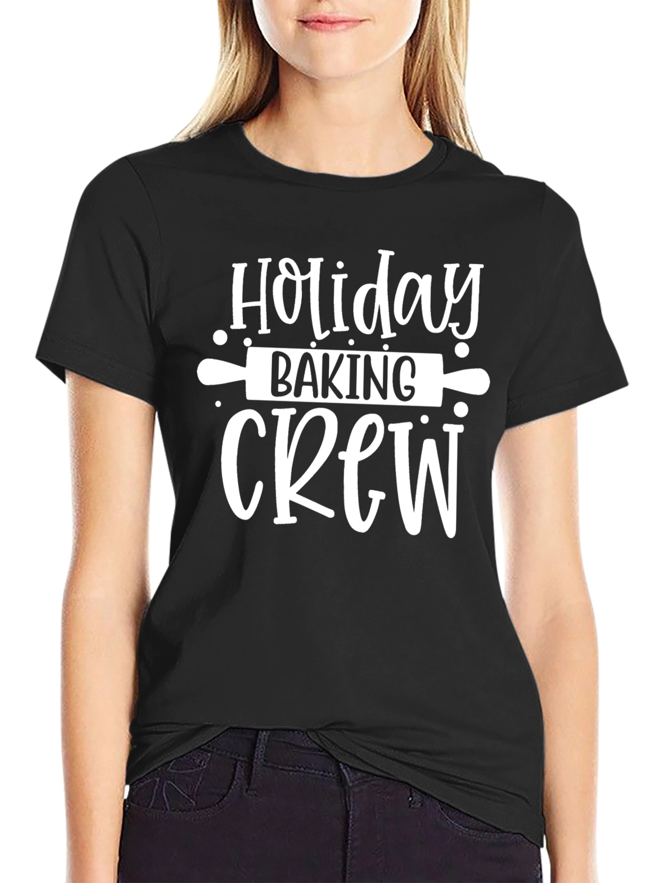 Holiday Baking Crew Black T-Shirt