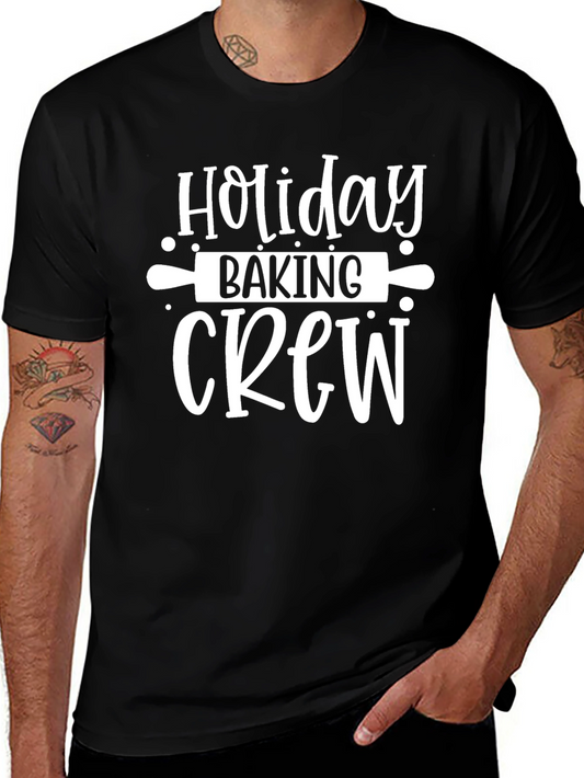 Holiday Baking Crew Black T-Shirt