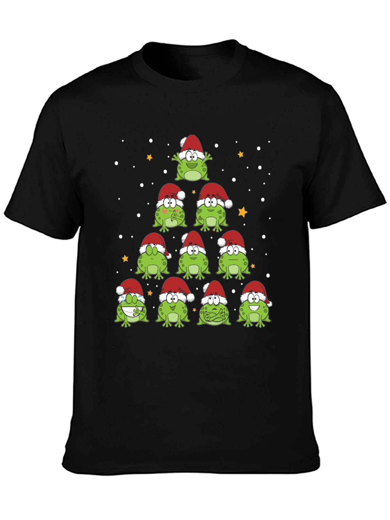 Festive Frog Christmas Tree T-Shirt