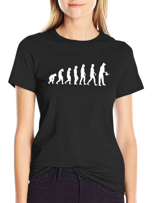 Evolution of Angler Funny Fishing T-Shirt