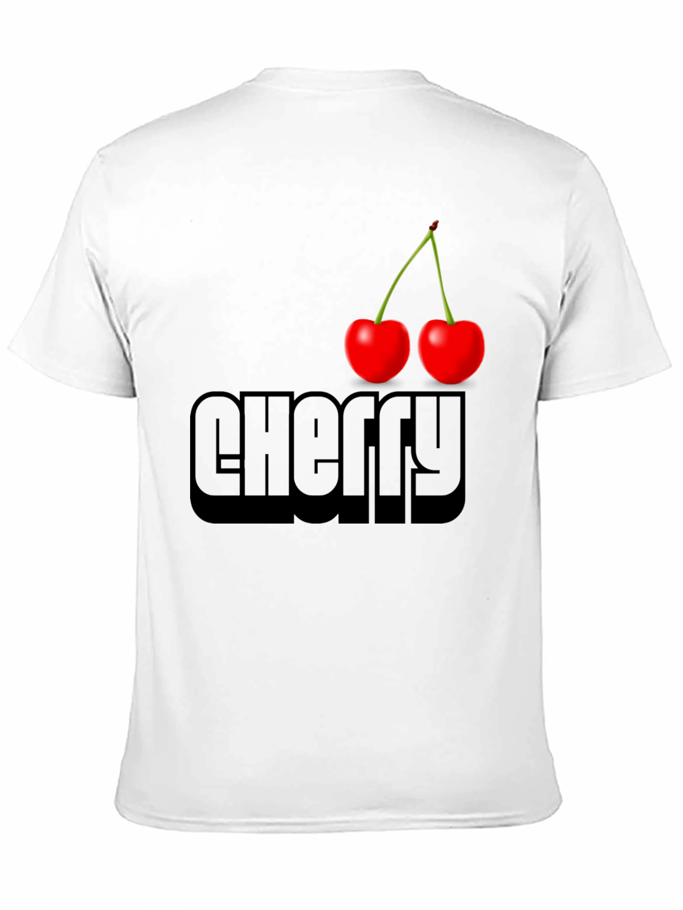 Cherry Graphic Black T-Shirt