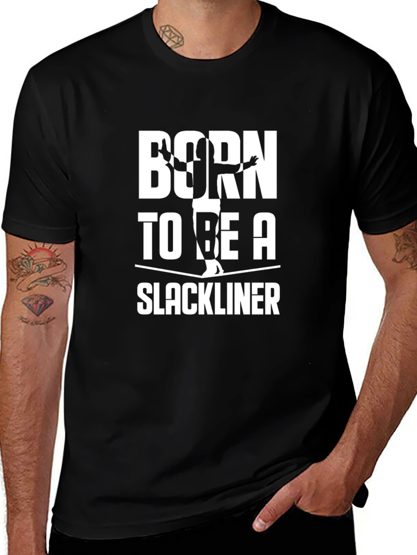 Born to be a Slackliner Graphic T-Shirt