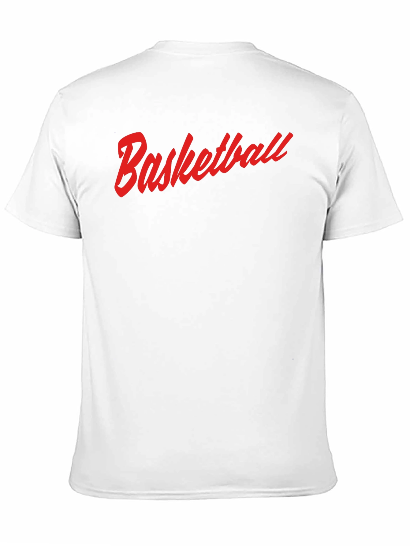 Basketball Graphic Tee - Red Print on Black