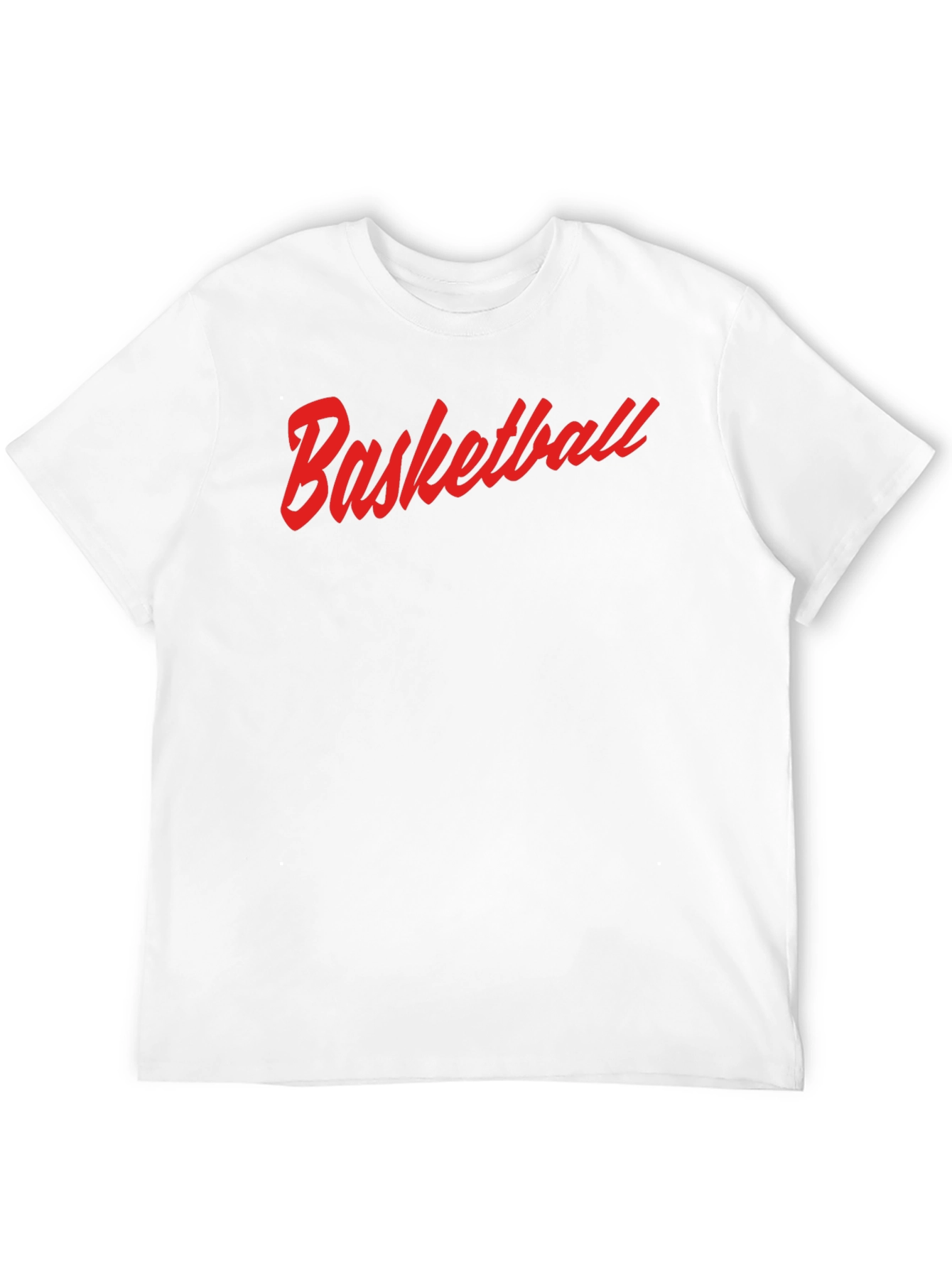 Basketball Graphic Tee - Red Print on Black