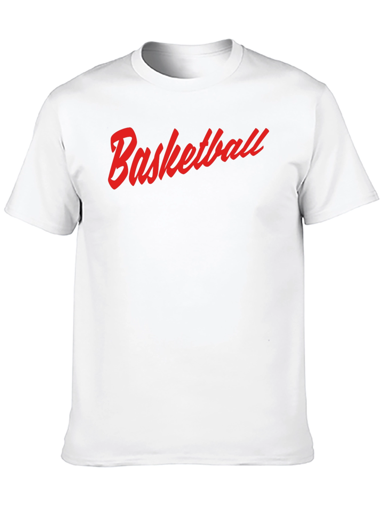 Basketball Graphic Tee - Red Print on Black