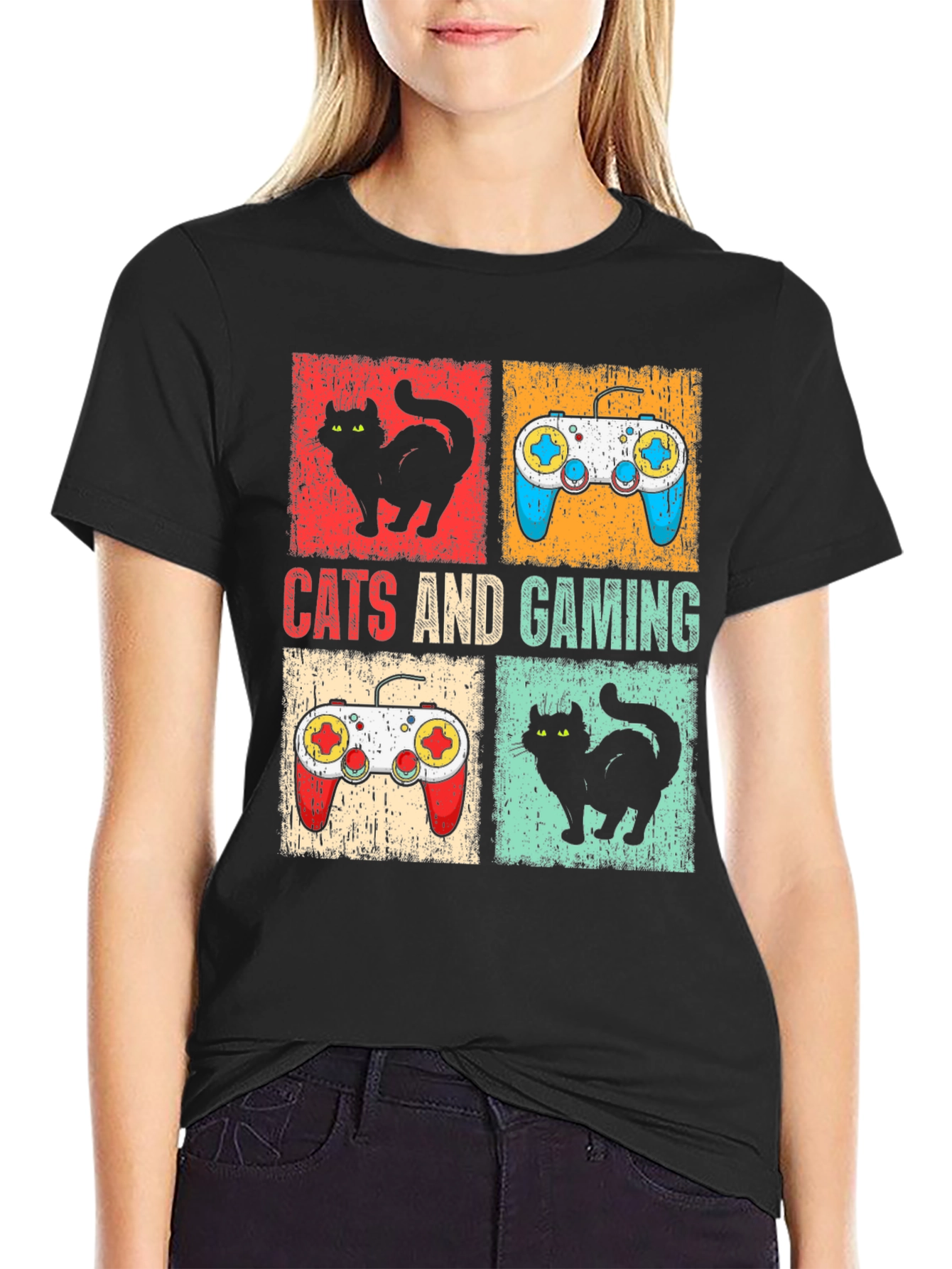 Cats and Gaming T-Shirt