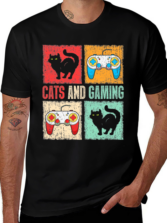 Cats and Gaming T-Shirt