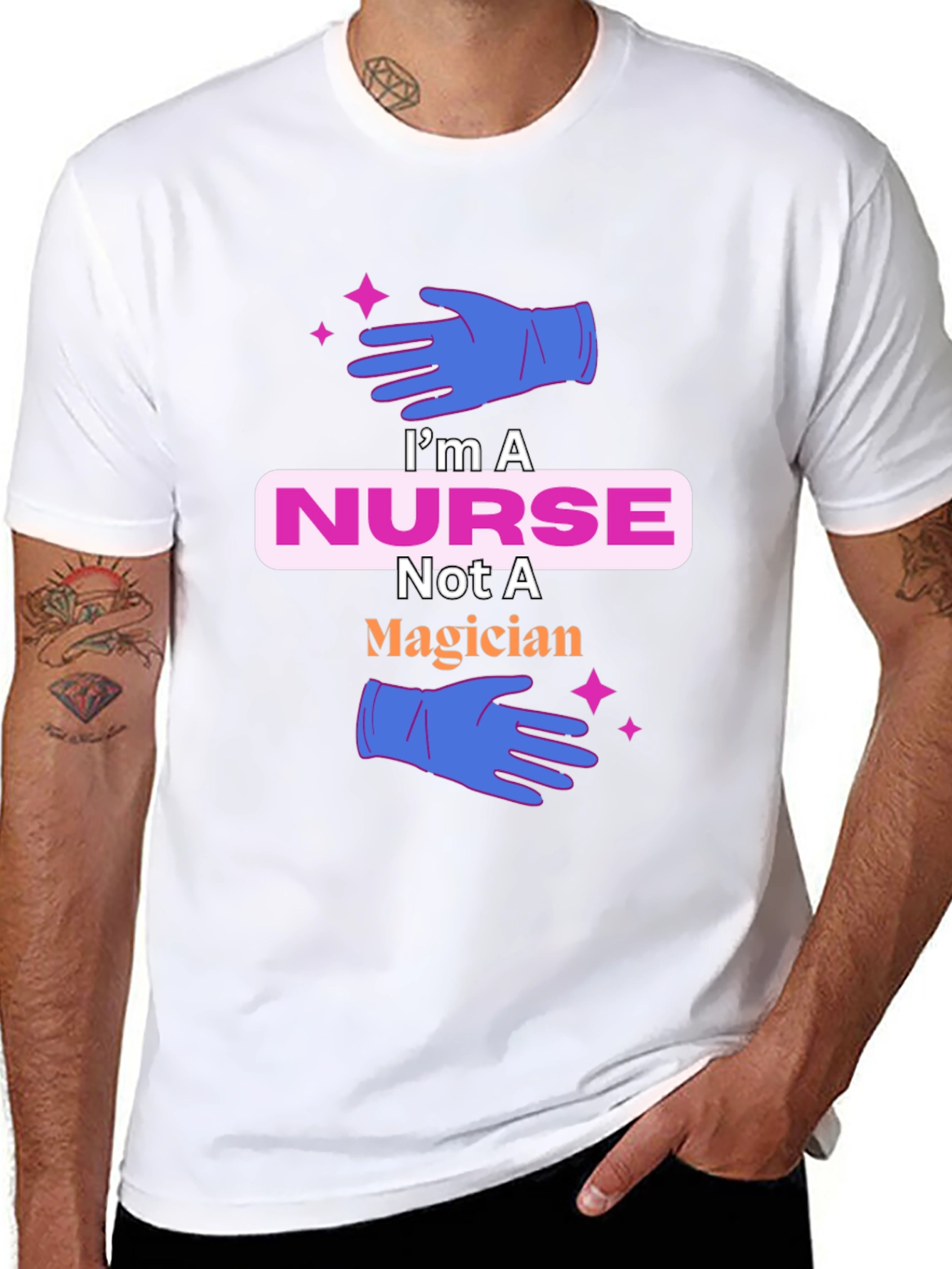 Nurse T-Shirt: Not a Magician Cute Tee