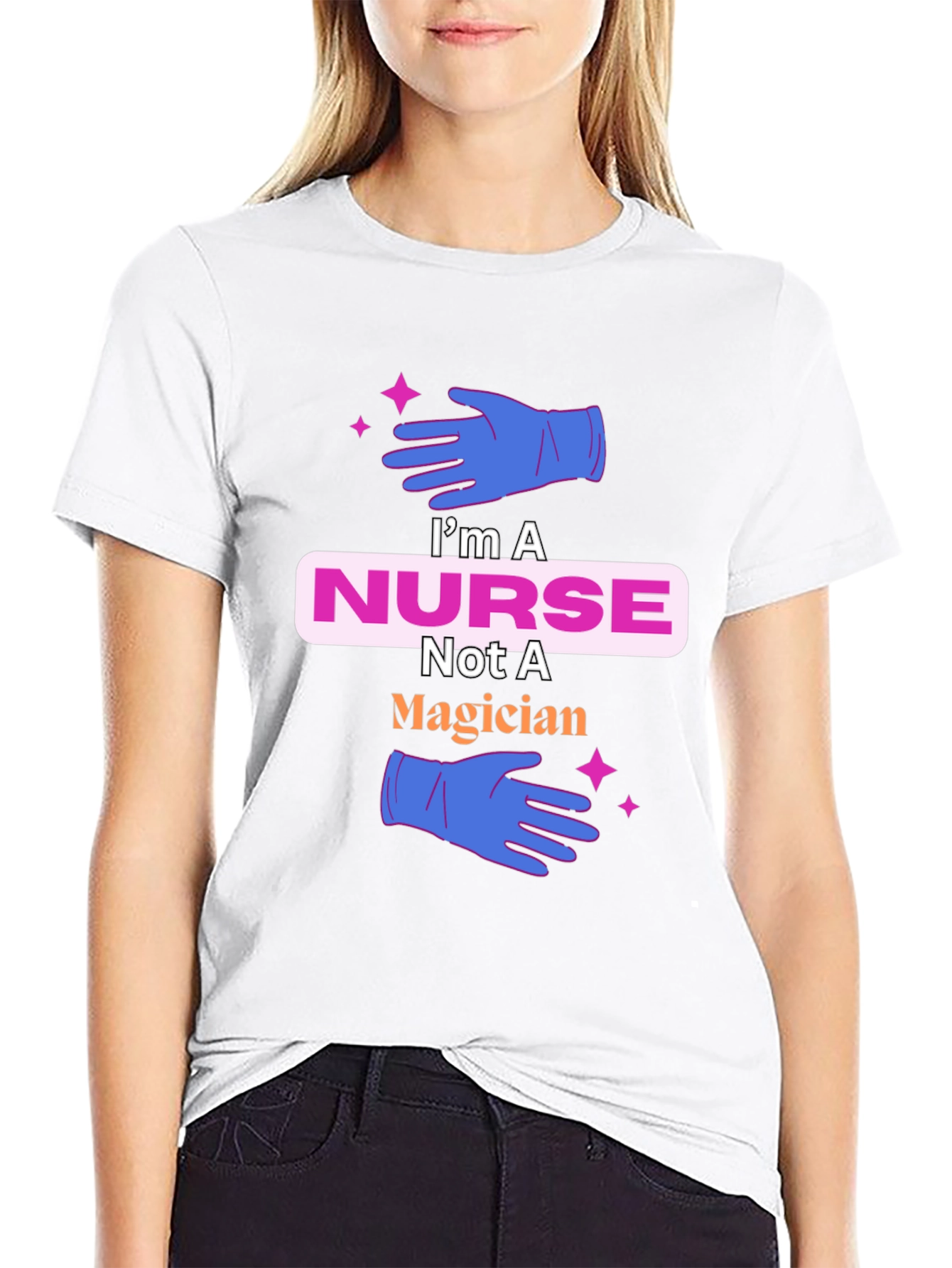 Nurse T-Shirt: Not a Magician Cute Tee