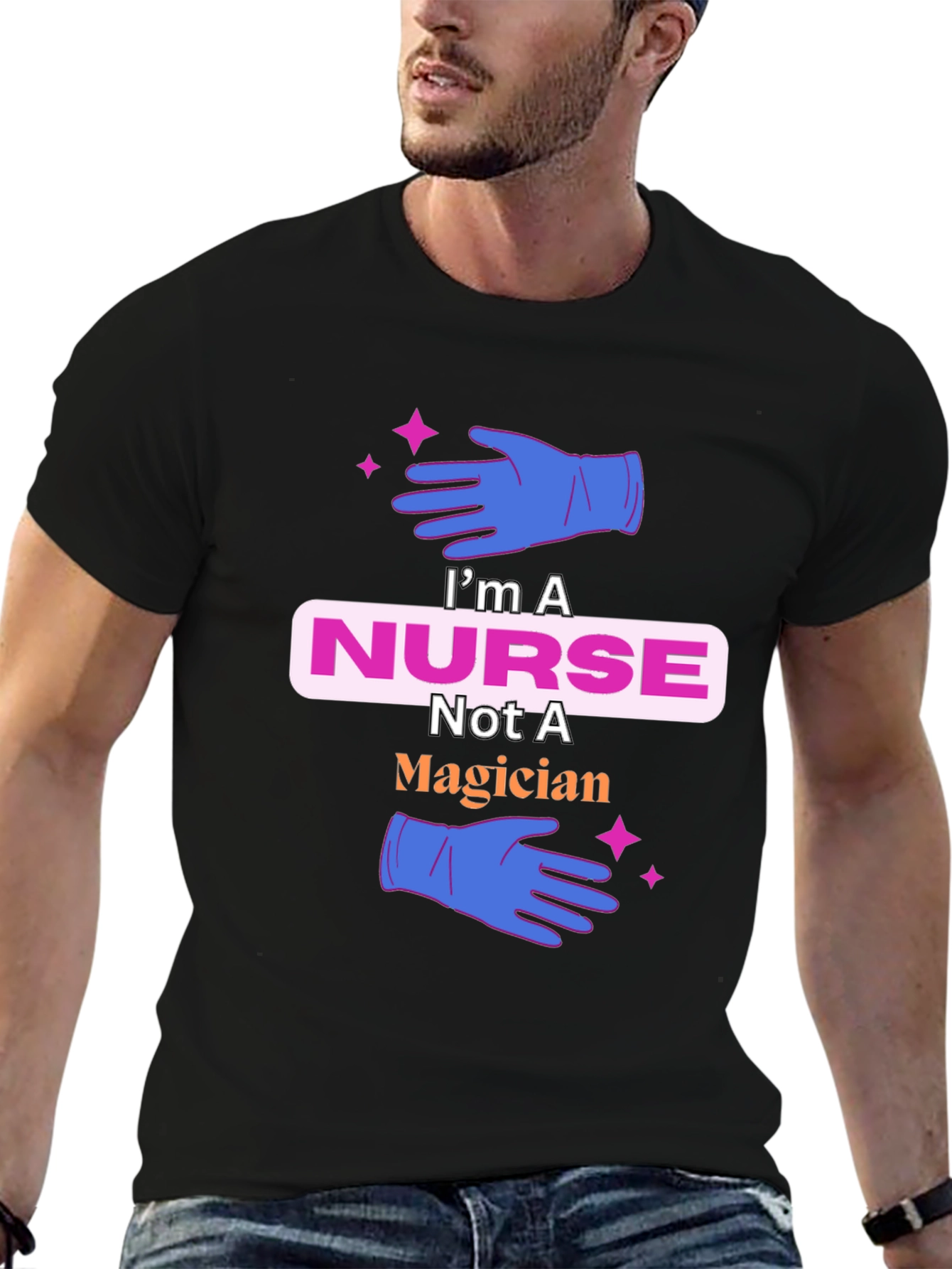 Nurse T-Shirt: Not a Magician Cute Tee